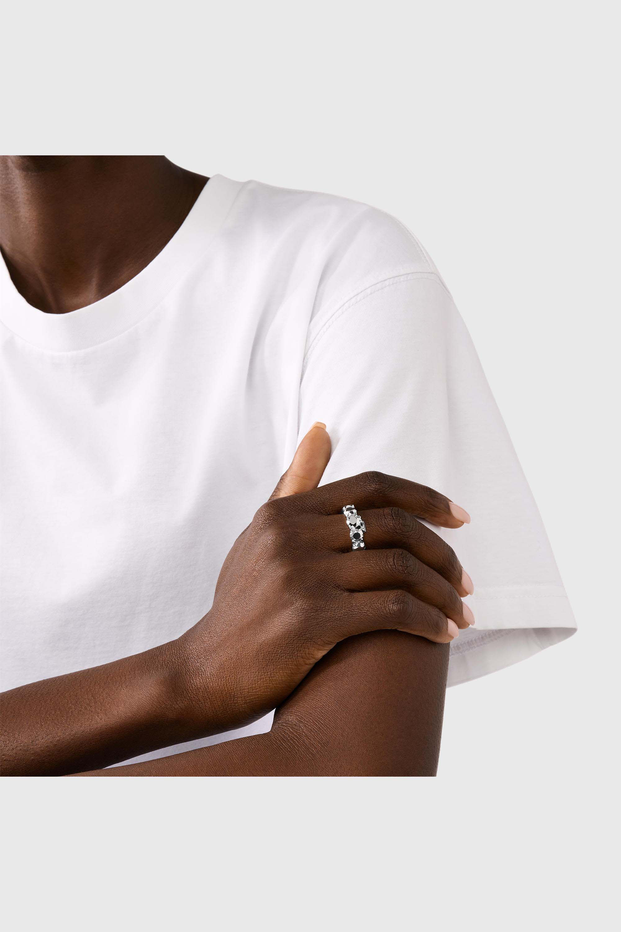 Diesel - DL1359040 STERLING SILVER JEWEL, Bague en argent sterling Mixte in Gris argent&eacute; - 4