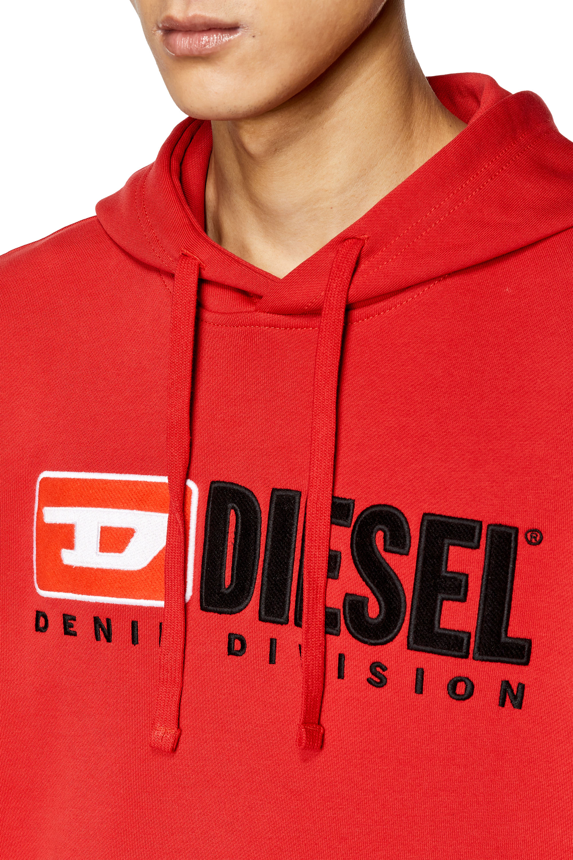 Diesel - S-GINN-HOOD-DIV, Rouge Cerise - Image 5