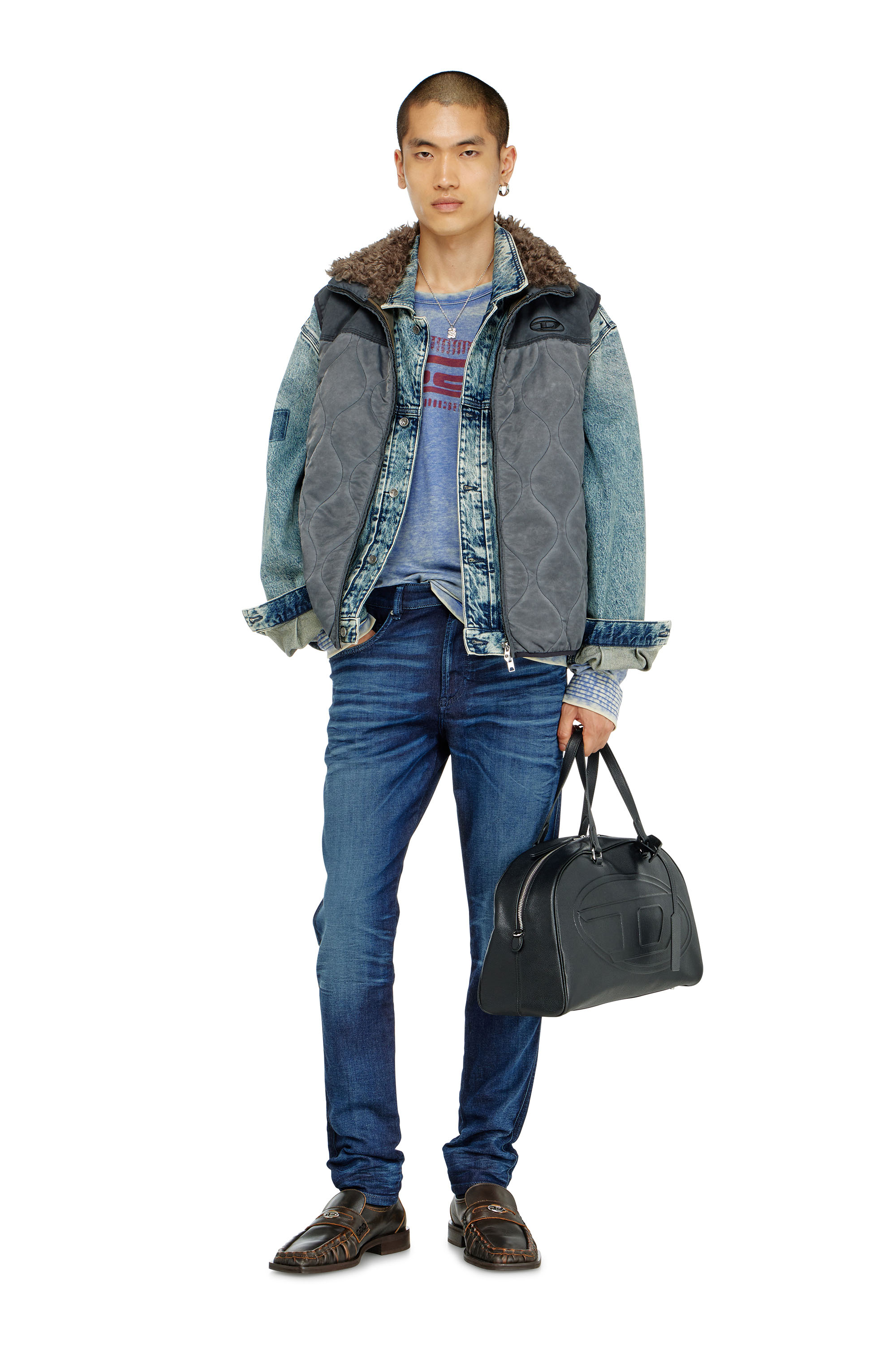 Diesel - Slim 2062 D-Strukt Joggjeans&reg; 068WJ Homme, Bleu Fonc&eacute; - Image 1