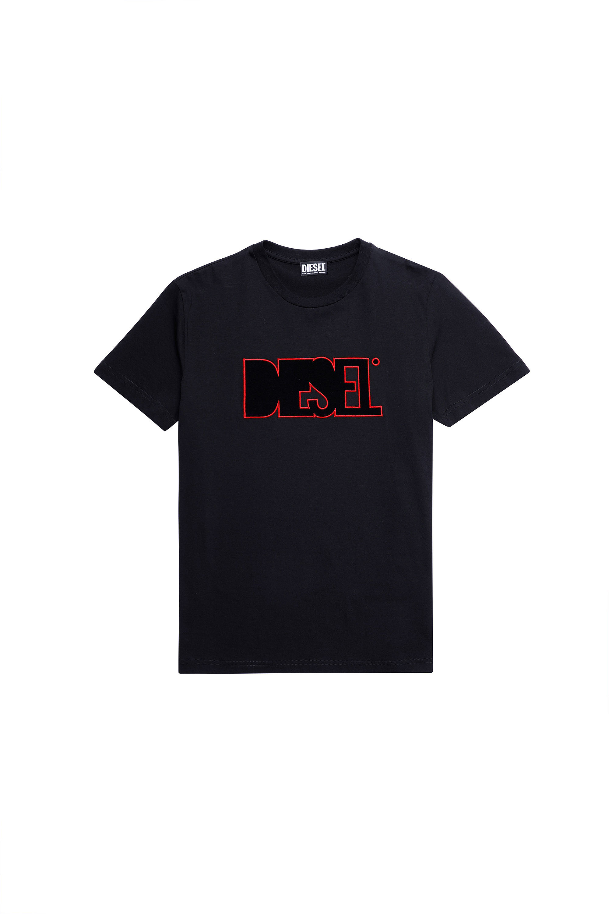 T-DIEGOS-B8, Noir/Rouge - T-Shirts