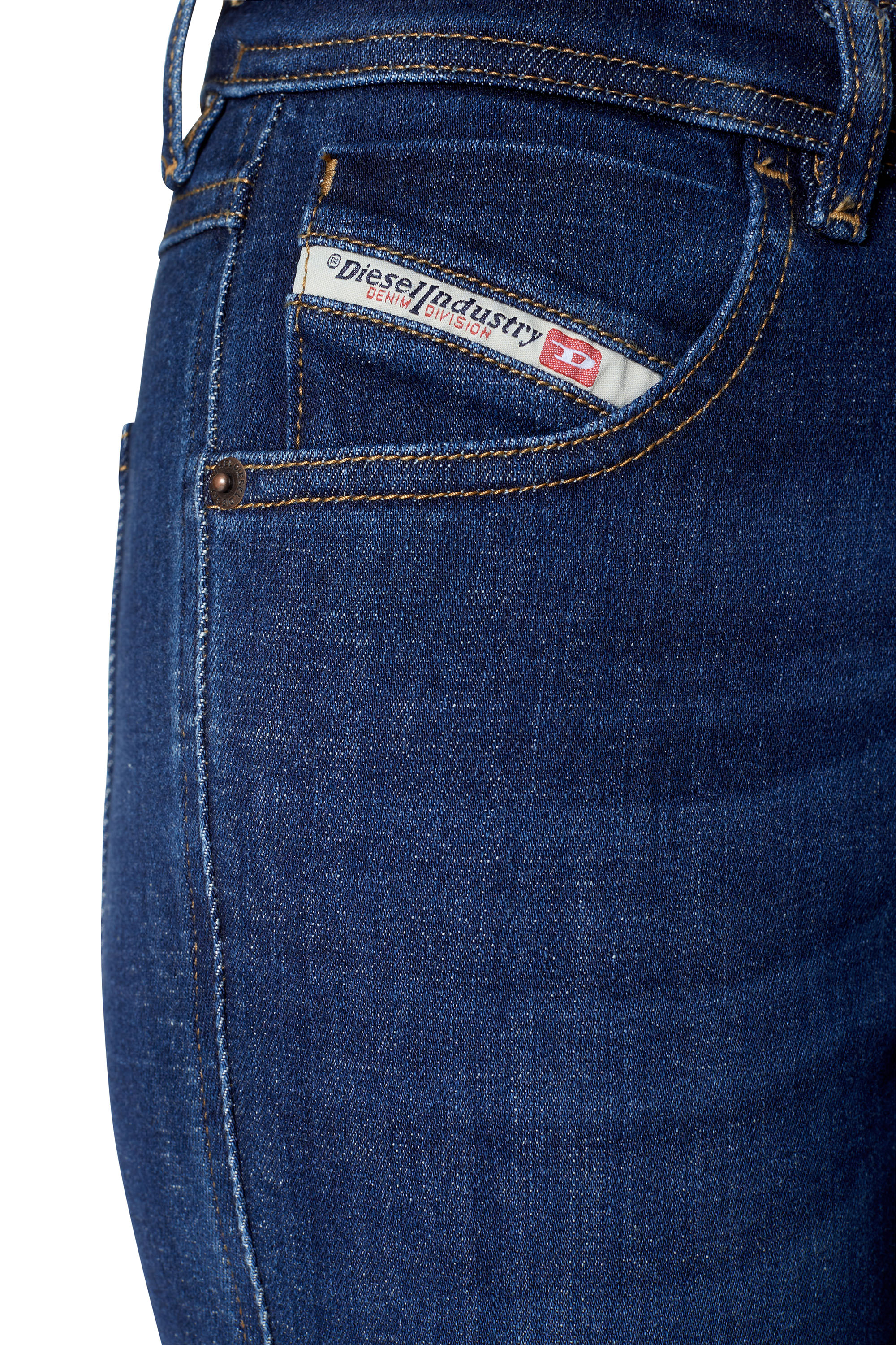 Diesel - Skinny Jeans 2015 Babhila 09C58, Bleu Foncé - Image 5