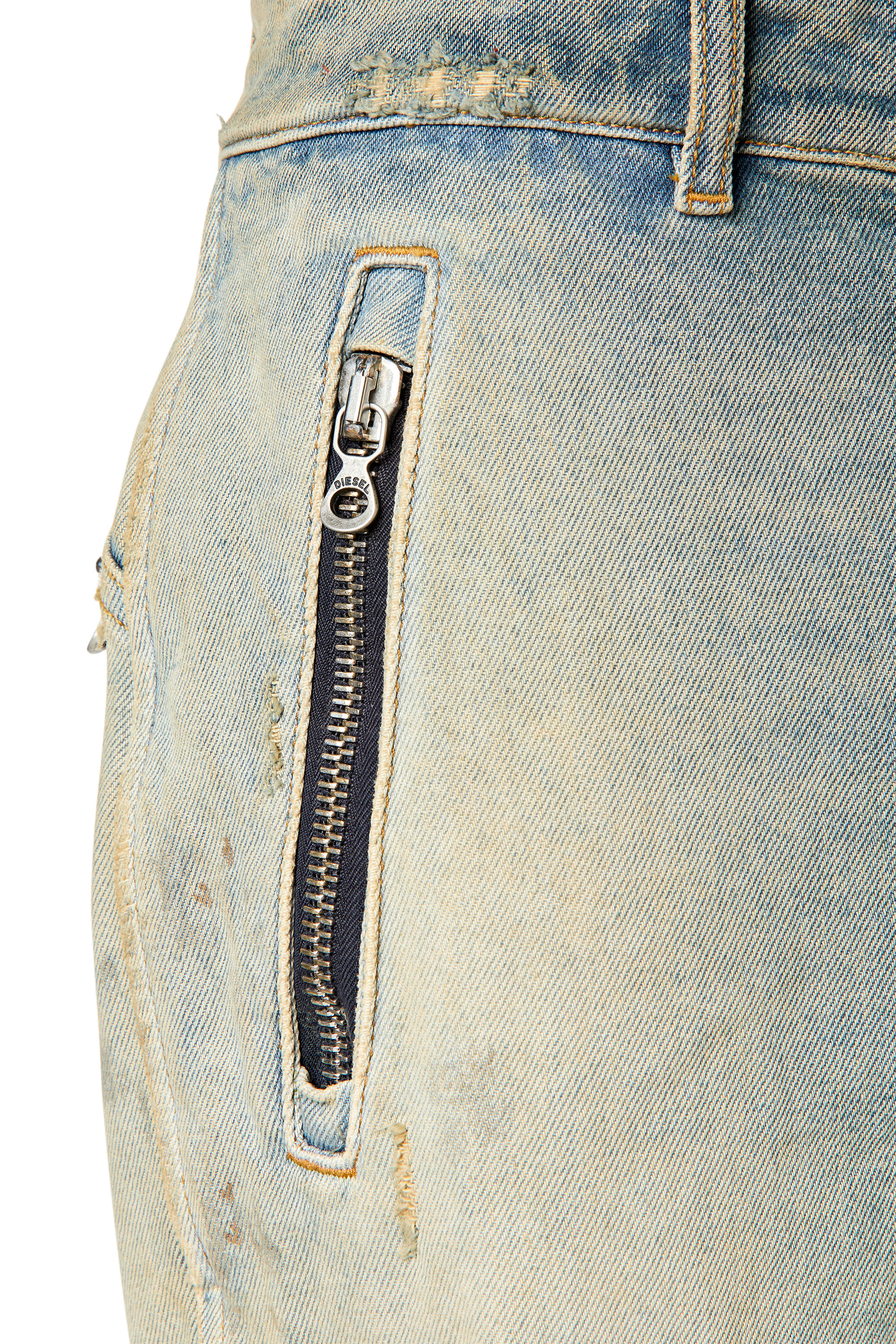 Diesel - D-Generate 0ENAV Straight Jeans, Bleu Clair - Image 3