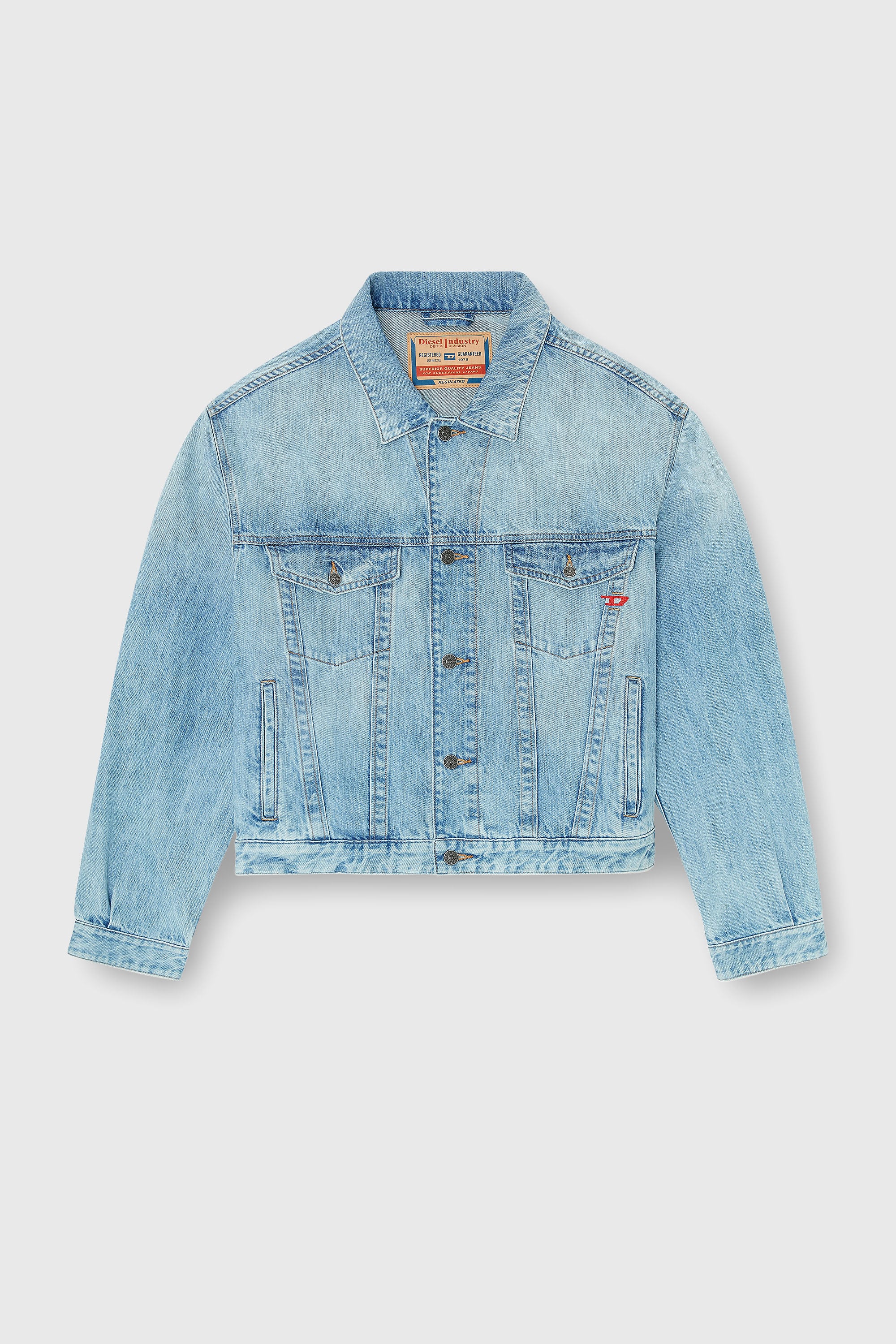 Diesel - D-RANGER, Veste trucker en denim Mixte in Bleu - 2