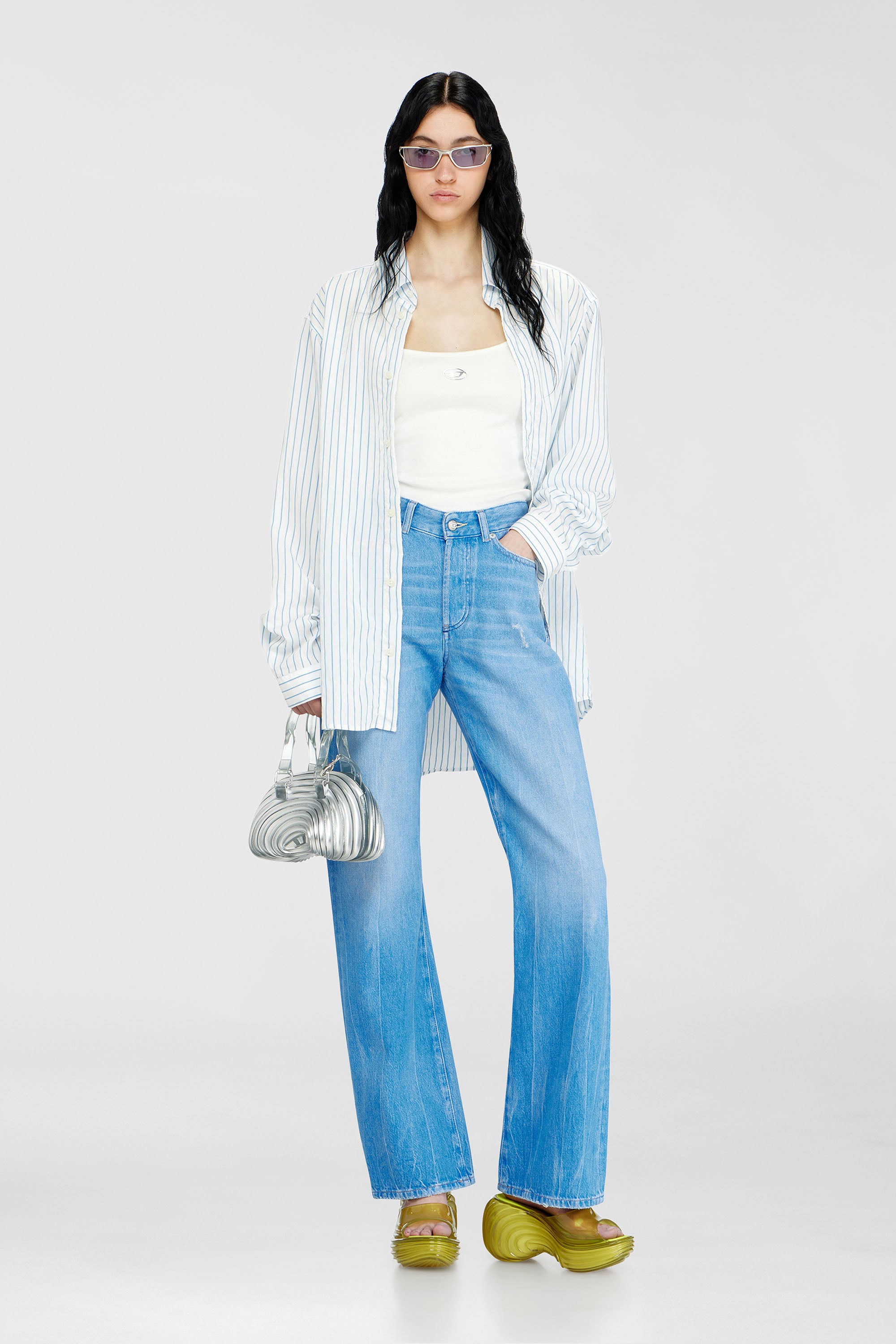 Diesel - MELISSA QUANTUM PLATFORM, Mule &agrave; plateforme en Melflex&reg; Femme in Jaune - 3