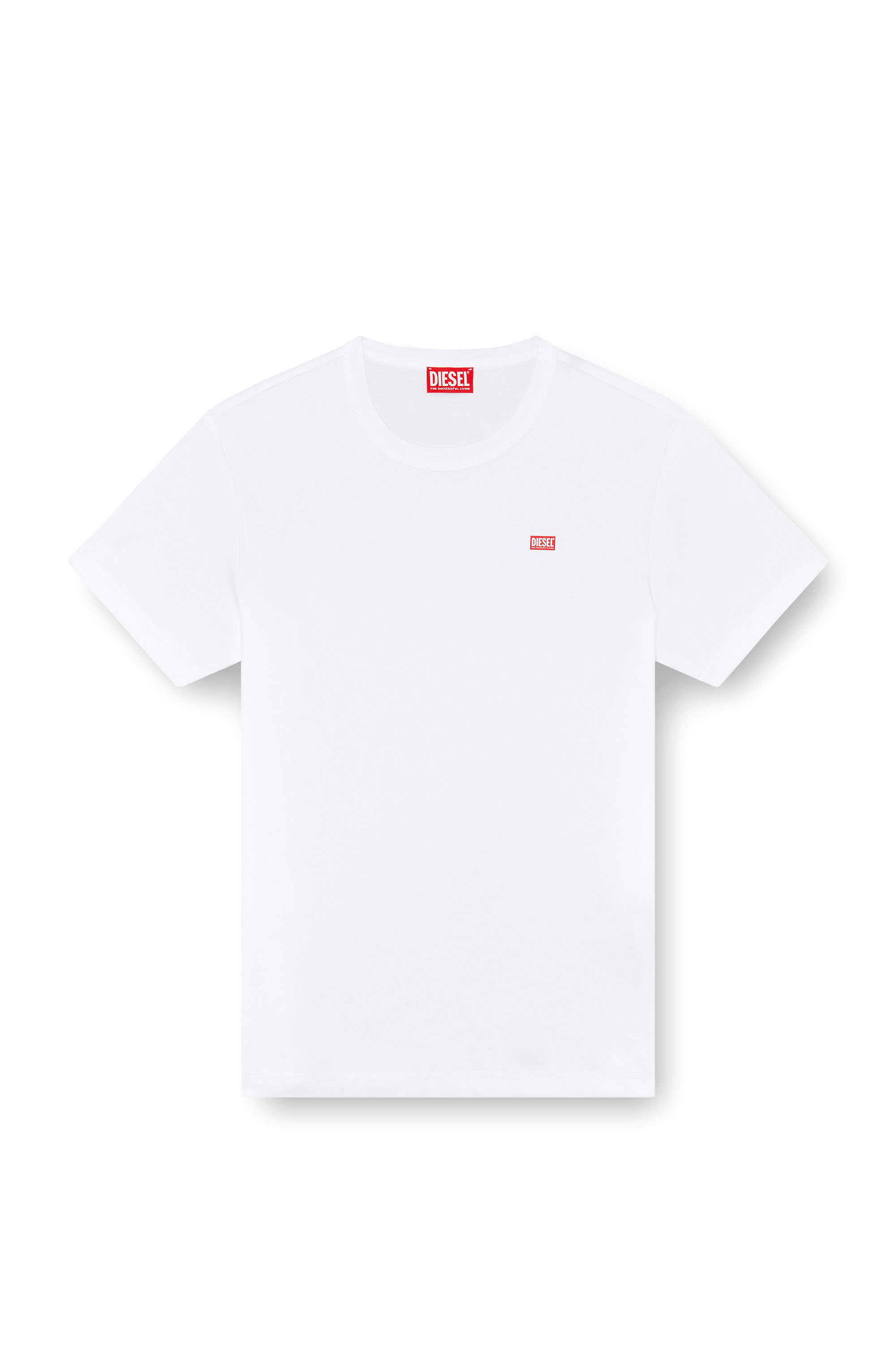 Diesel - T-MIEGOR-K77, T-shirt en coton mercerisé Homme in Blanc - 3