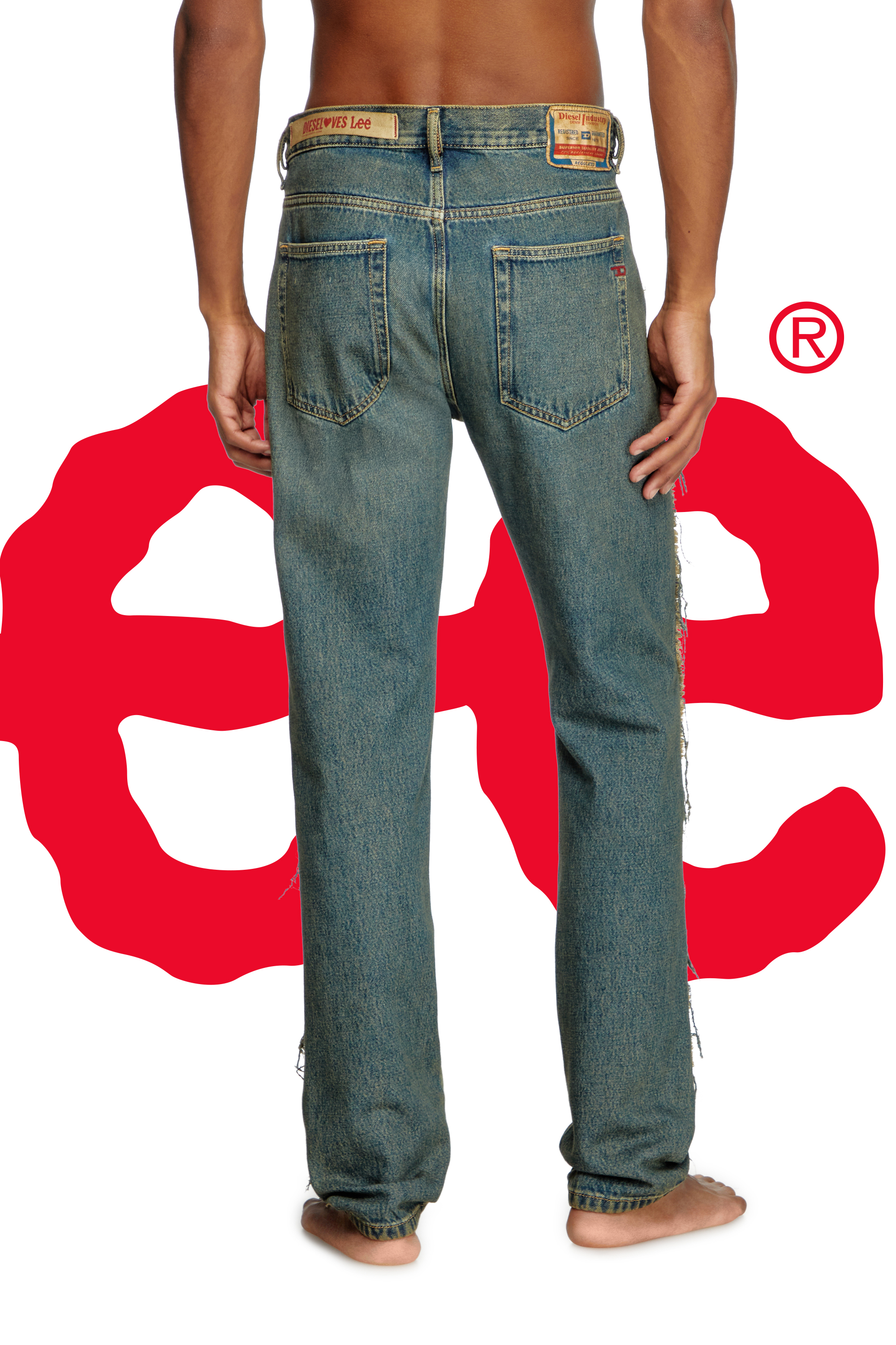 Regular Jeans Dieseloves 04 09M98, Bleu Foncé Diesel - Regular Jeans Dieseloves 04 09M98 Homme, Bleu Foncé - Image 6