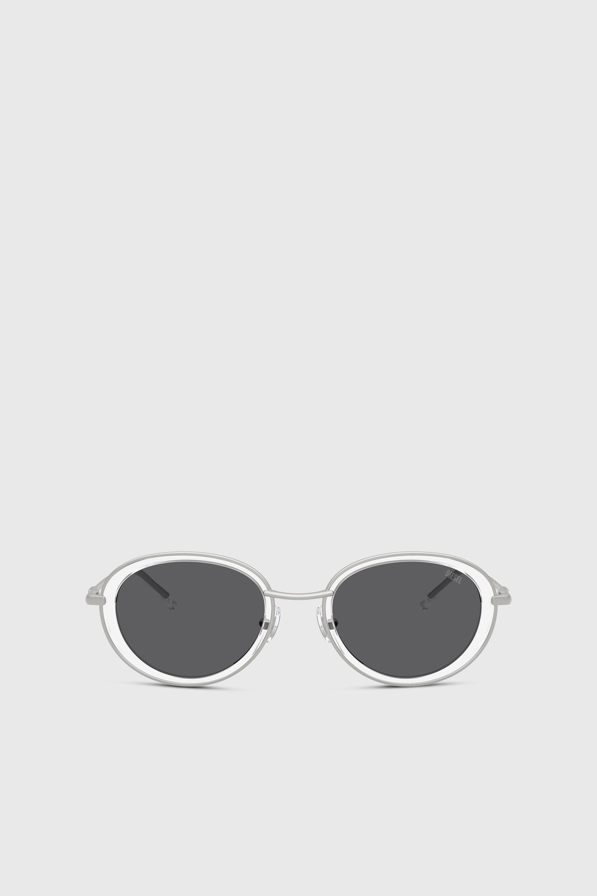 Diesel - 0DL1018, Lunettes de soleil ovales Mixte in Blanc - 1