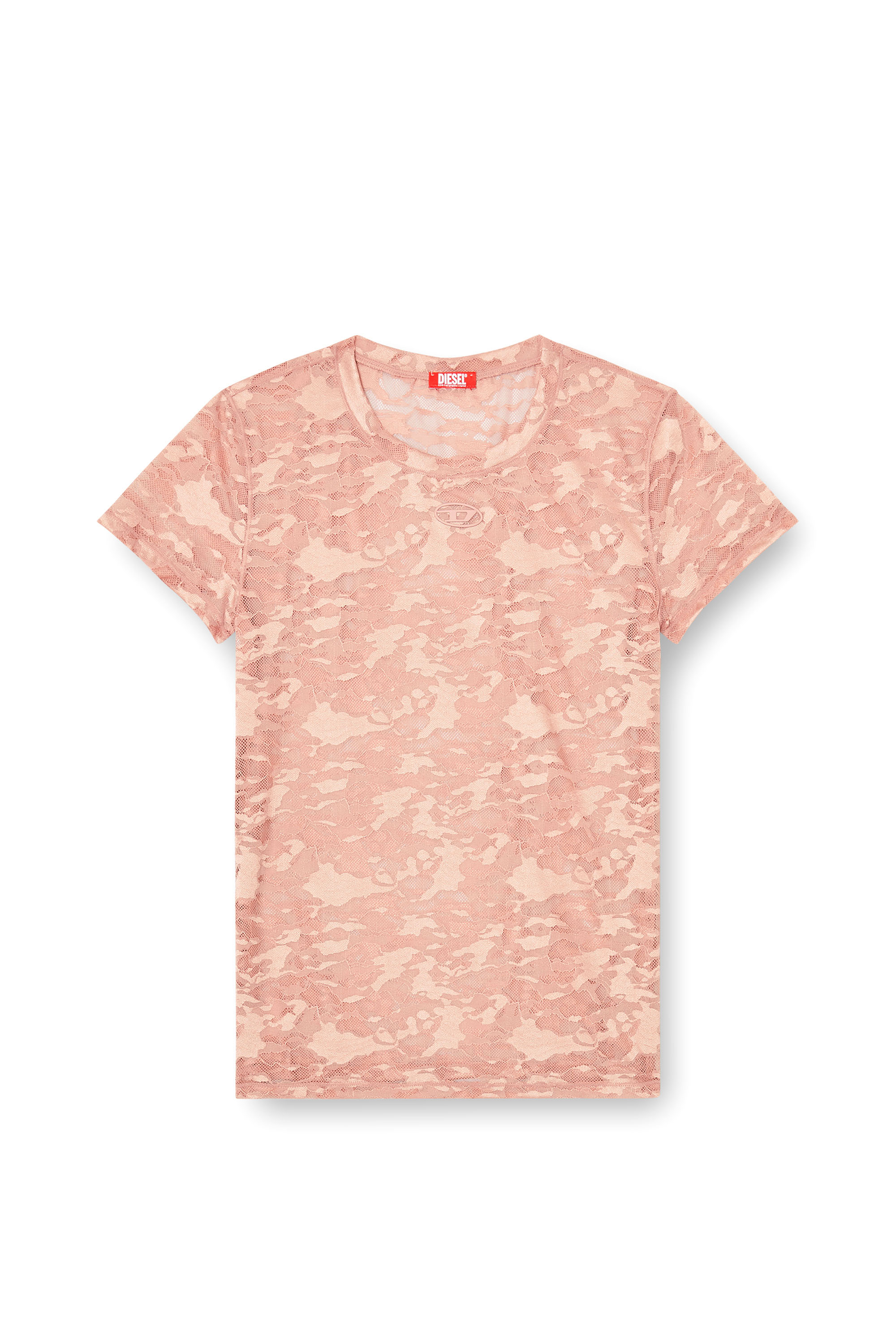 Diesel - KASIA-UTLT, T-shirt en dentelle camouflage Femme in ToBeDefined - 4