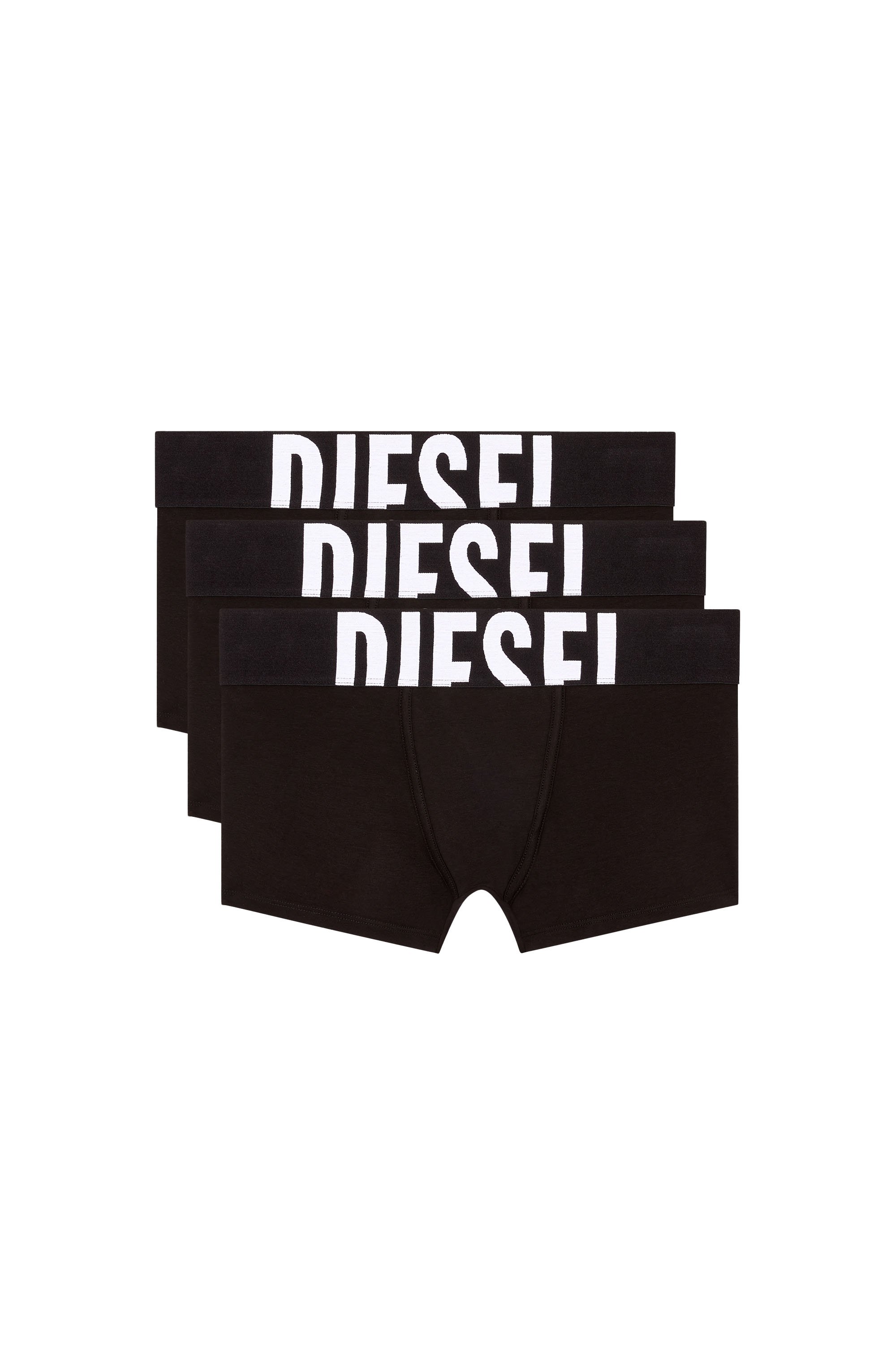 Diesel - UMBX-DAMIENTHREEPACK-5.5EL, Lot de 3 boxers avec cut-off à logo Homme in Noir - 1