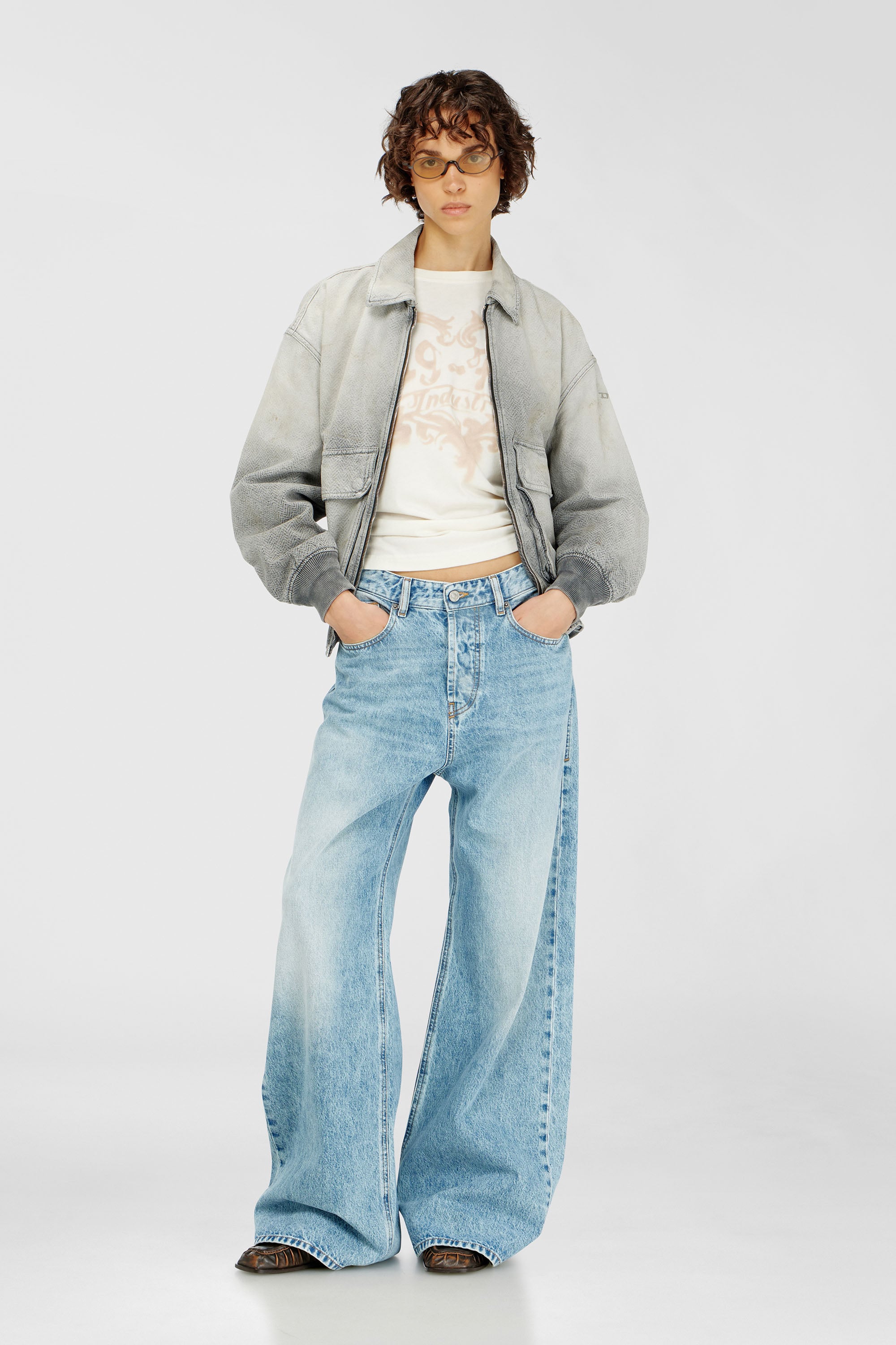 Diesel - Relaxed Jeans 1996 D-Sire 09I29 Mixte, Bleu Clair - Image 1