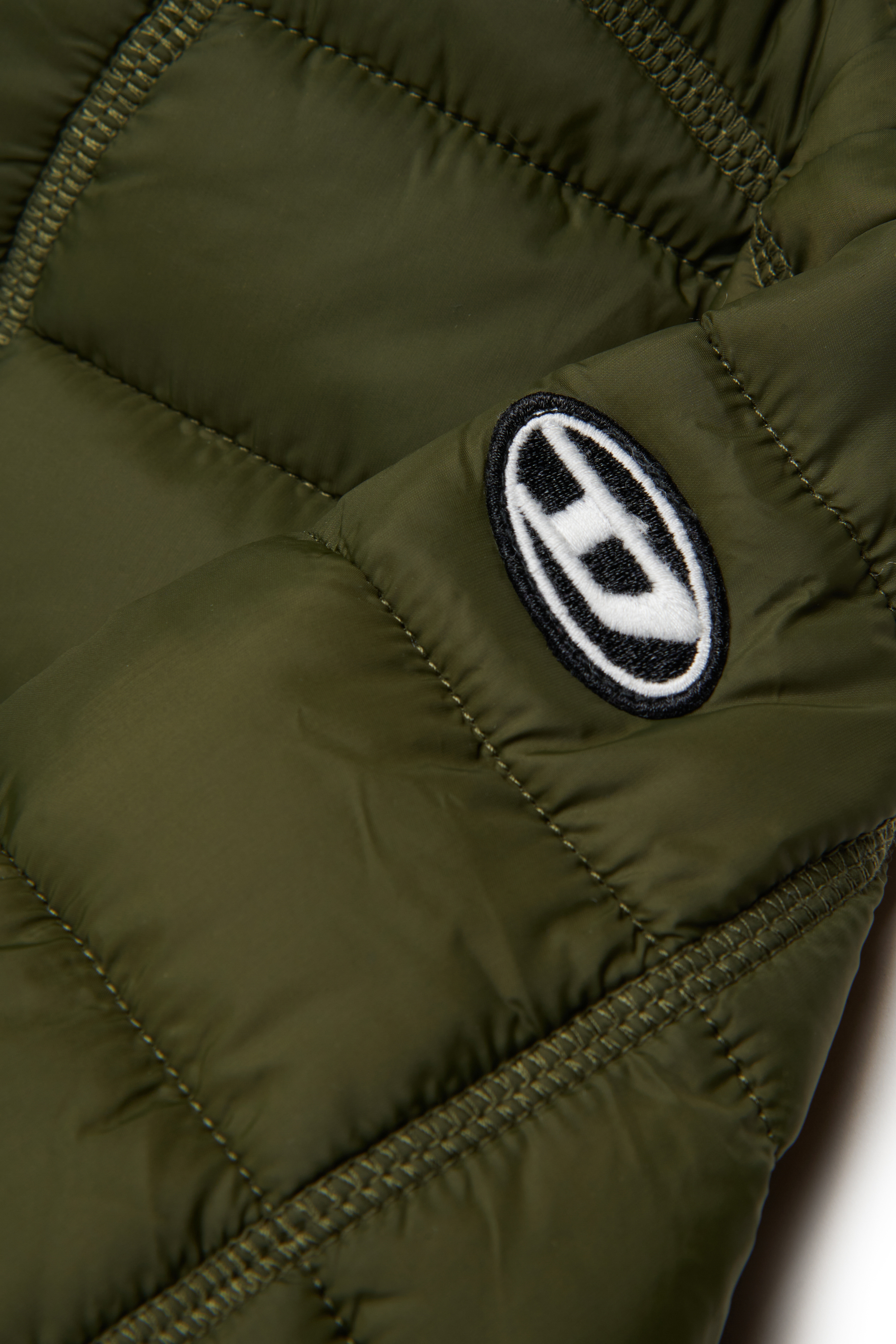 Diesel - JWSTONE, Veste en nylon avec capuche Mixte in Vert - 4