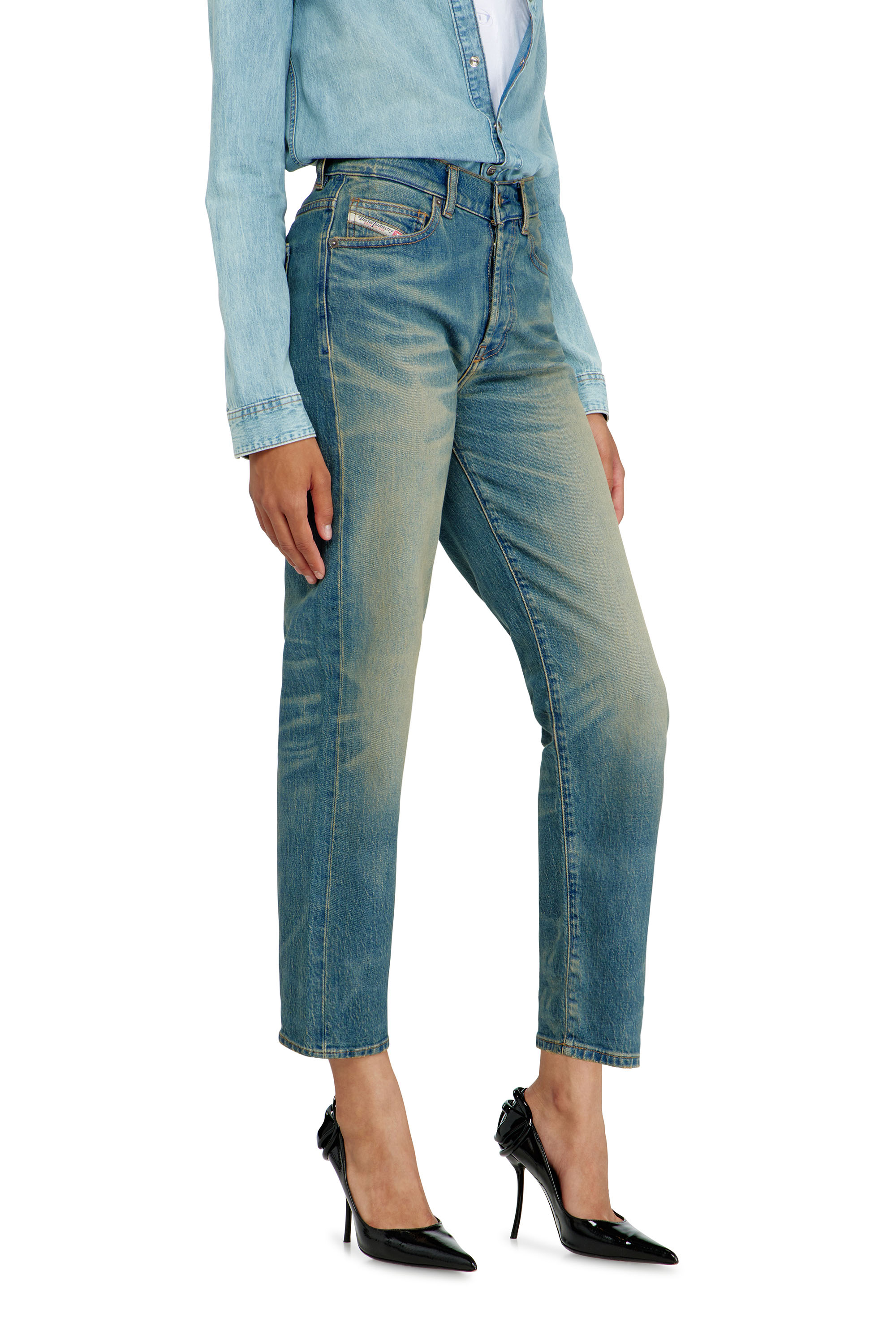 Diesel - Regular Jeans 1981 D-Went 0KBBP Femme, Bleu moyen - Image 7