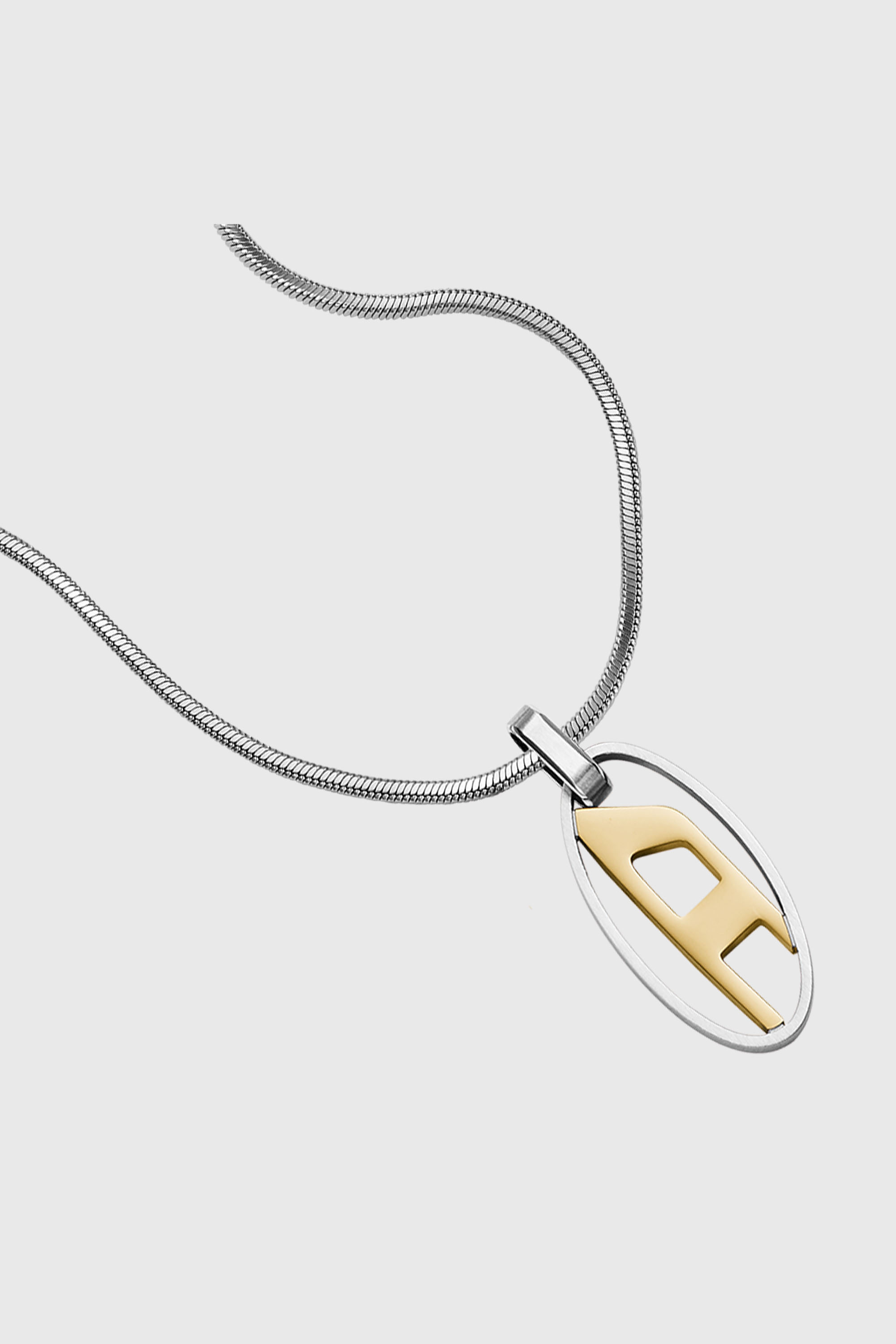 Diesel - DX1421, Collier pendentif en acier inoxydable bicolore Mixte in Gris argent&eacute; - 2