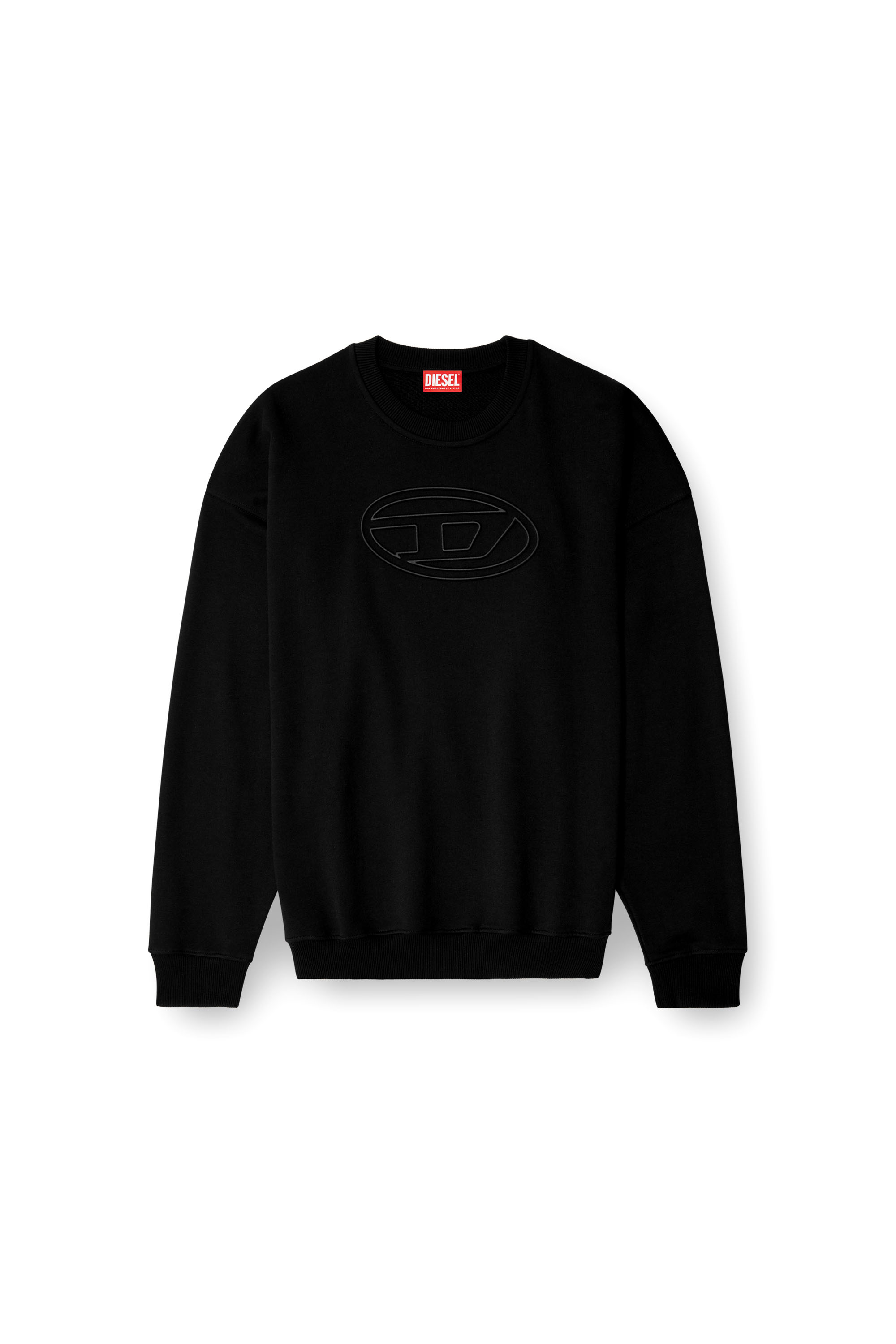 Diesel - S-MART-BIGOVAL, Sweat-shirt avec Oval D embossé Homme in Noir - 3