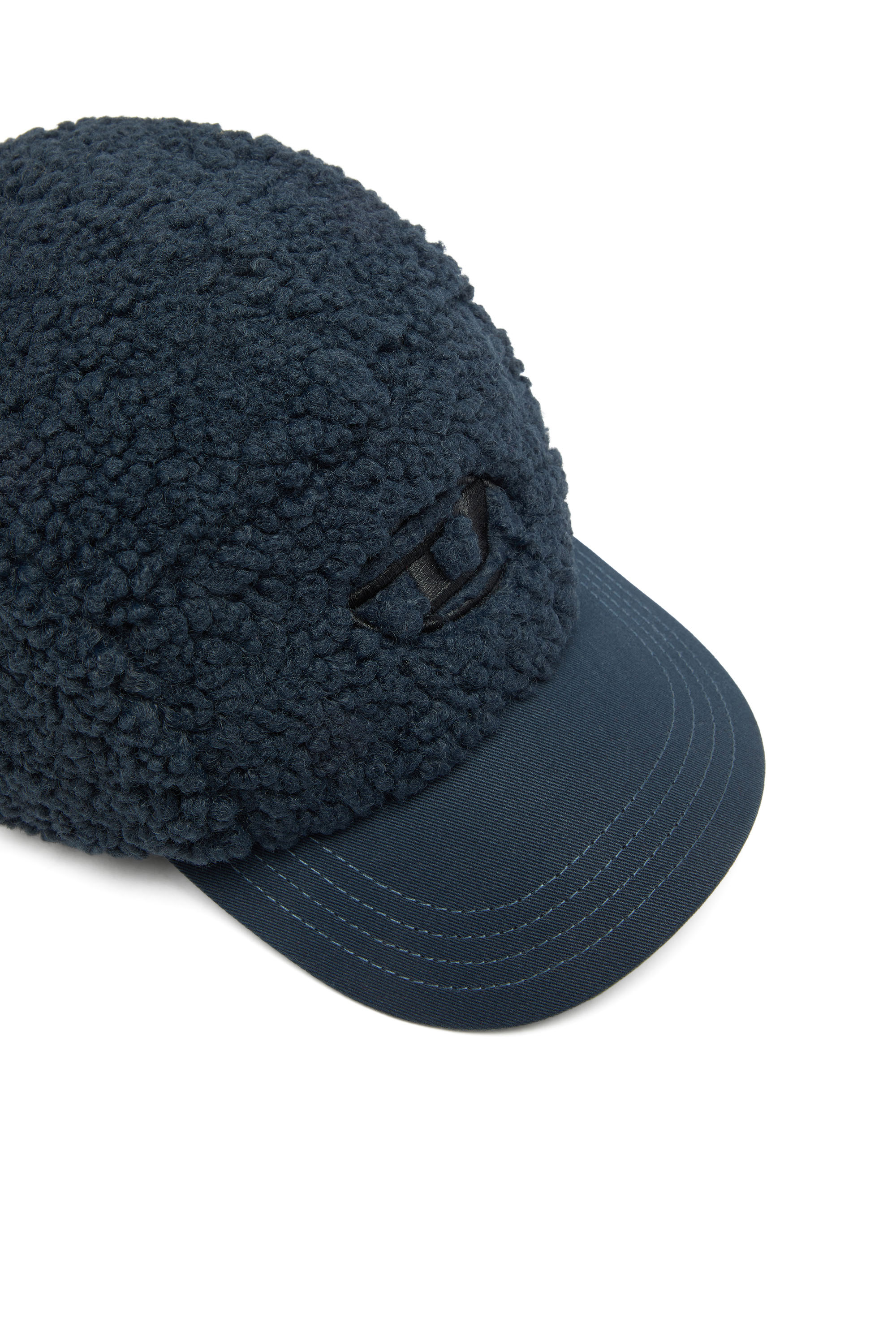 Diesel - C-TED, Sherpa baseball cap avec broderie Oval D Homme in ToBeDefined - 3