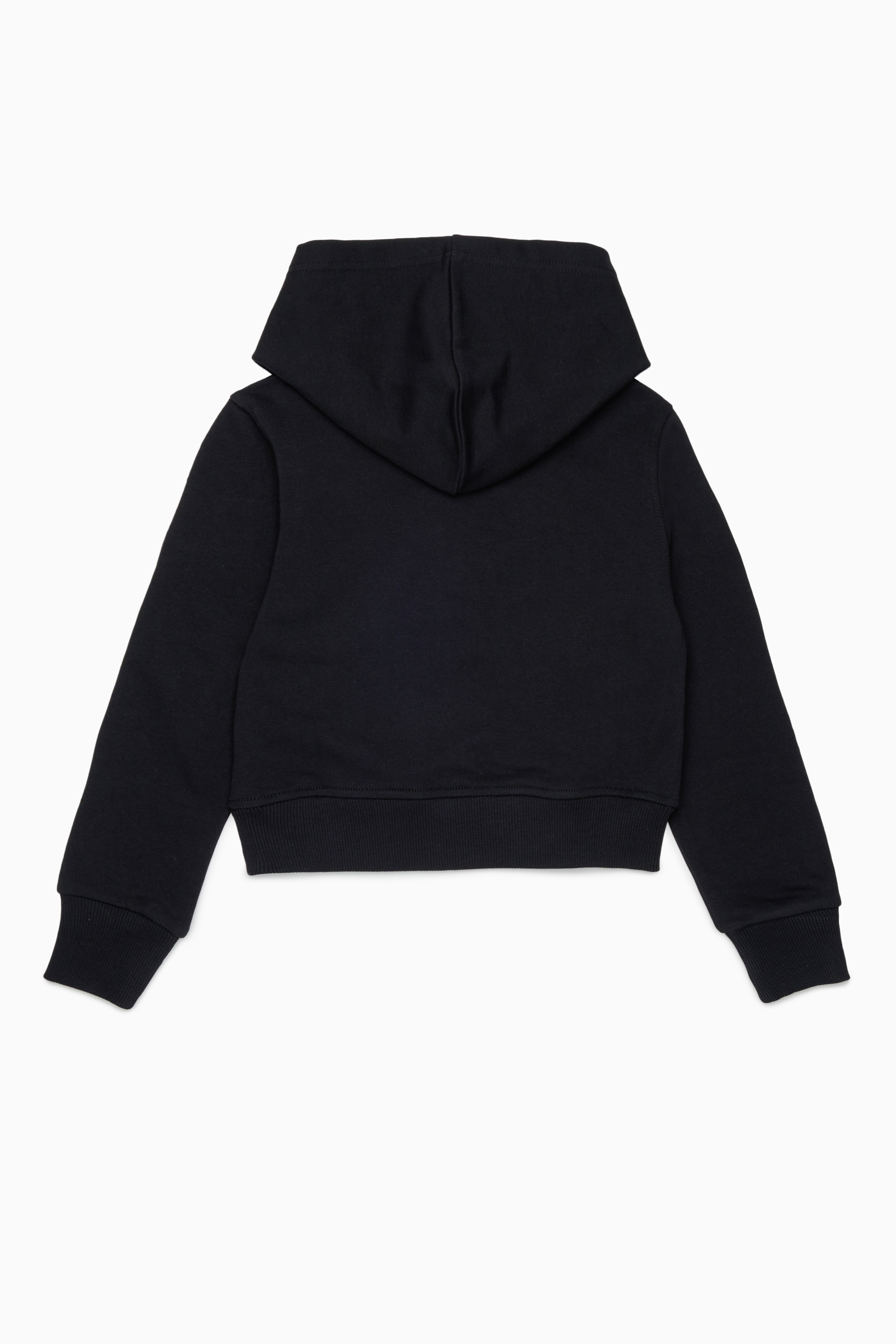 Diesel - SPALLYHOOD, Sweat &agrave; capuche avec logo en sequins Femme in Noir - 2