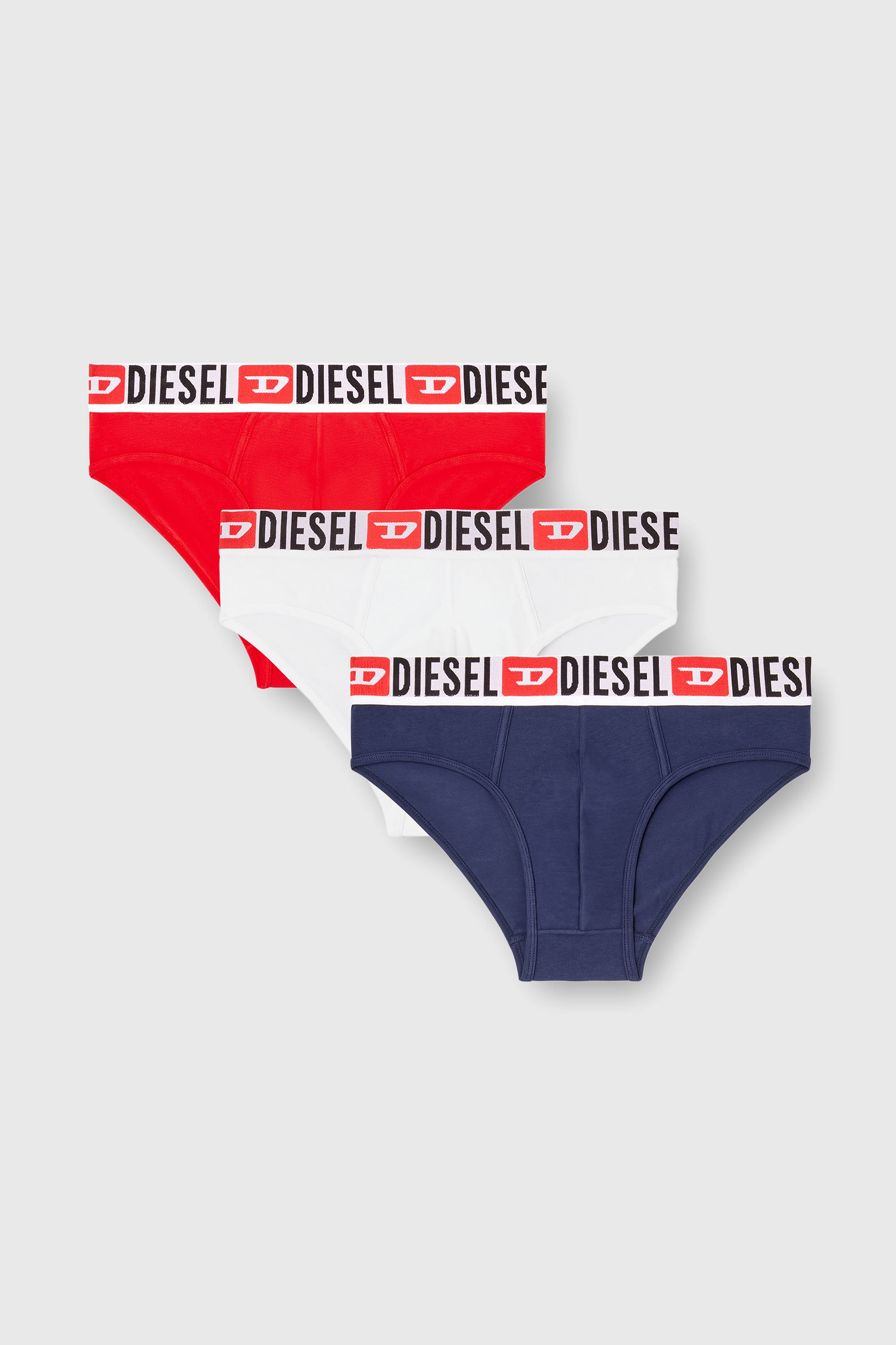 Diesel - UMBR-ANDRETHREEPACK, Lot de trois slips unis Homme in Polychrome - 1