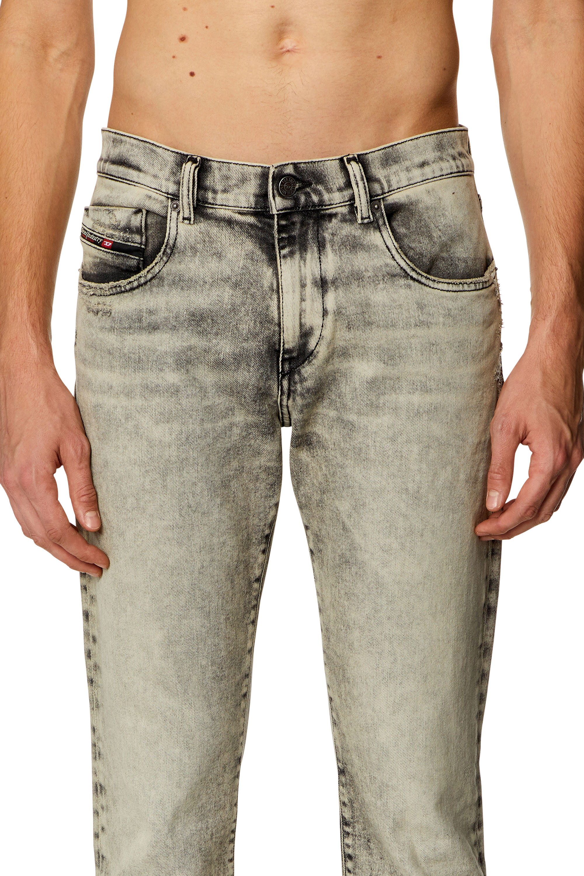 Diesel - Slim Jeans 2019 D-Strukt 09H56, Gris - Image 3