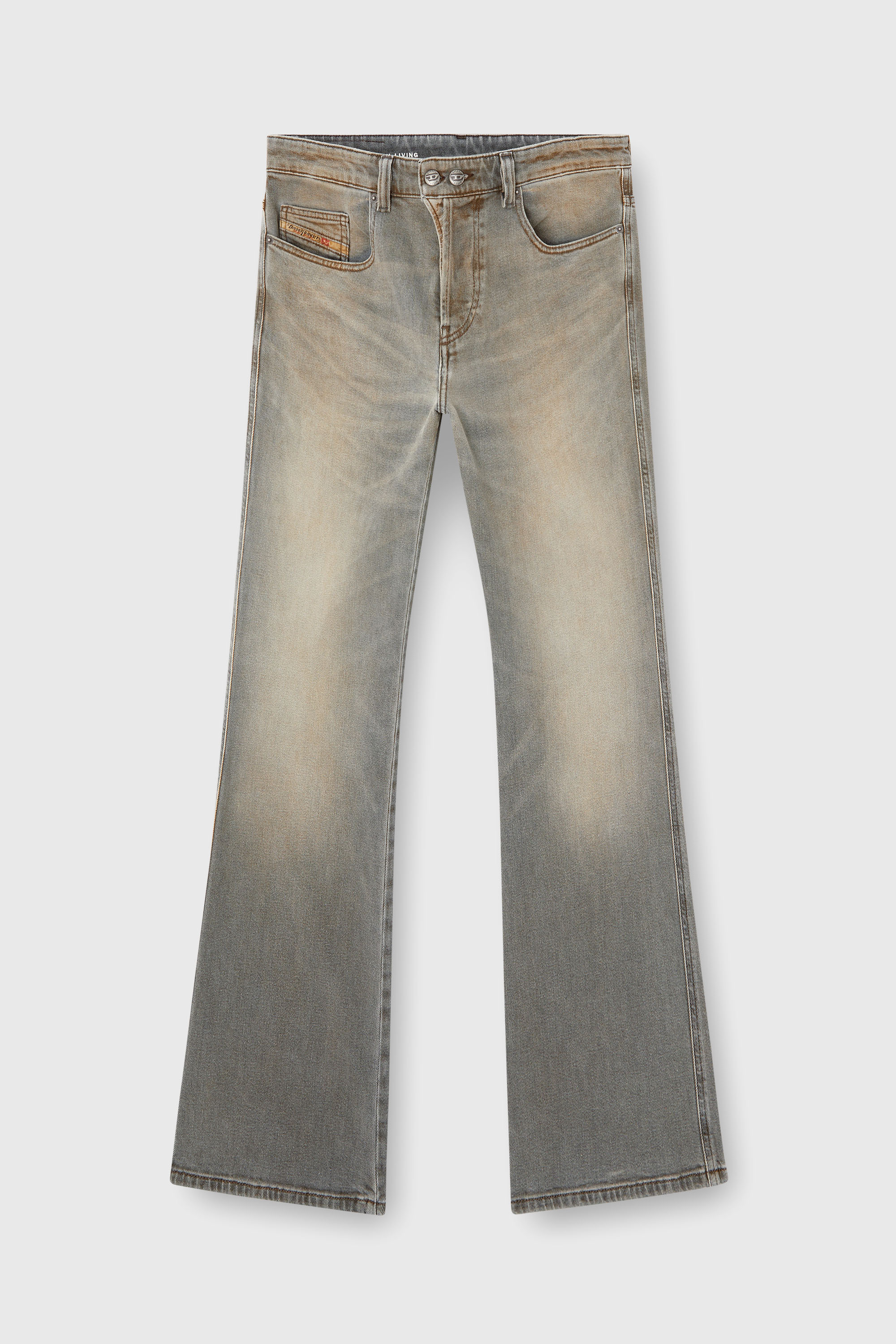 Diesel - Bootcut Jeans 1998 D-Buck 09L37 Homme, Gris Clair - Image 2
