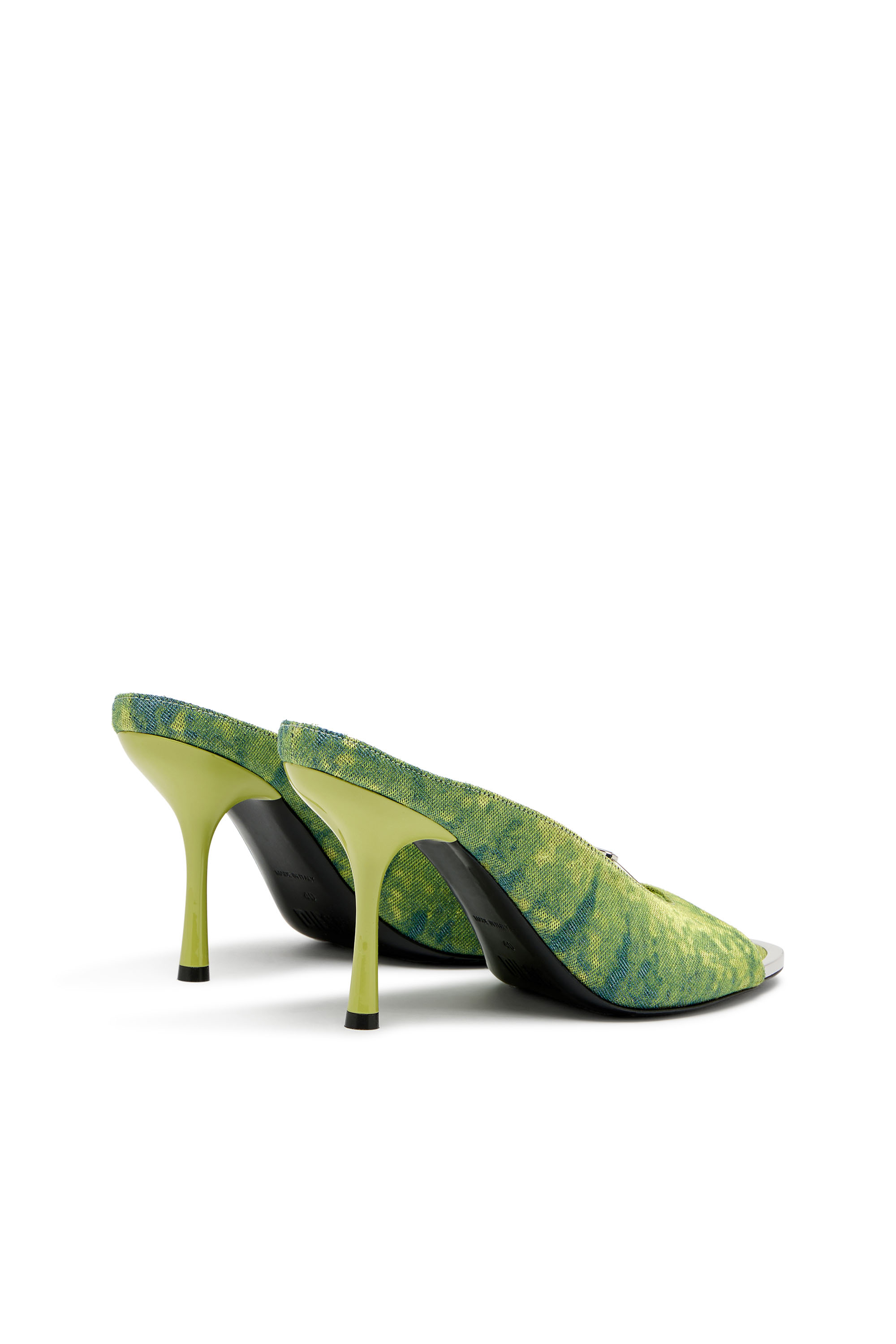 Diesel - D-DIAM'S SA 90, D-Diam&rsquo;s-Mule en denim haute avec Oval D flottant Femme in Vert - 3