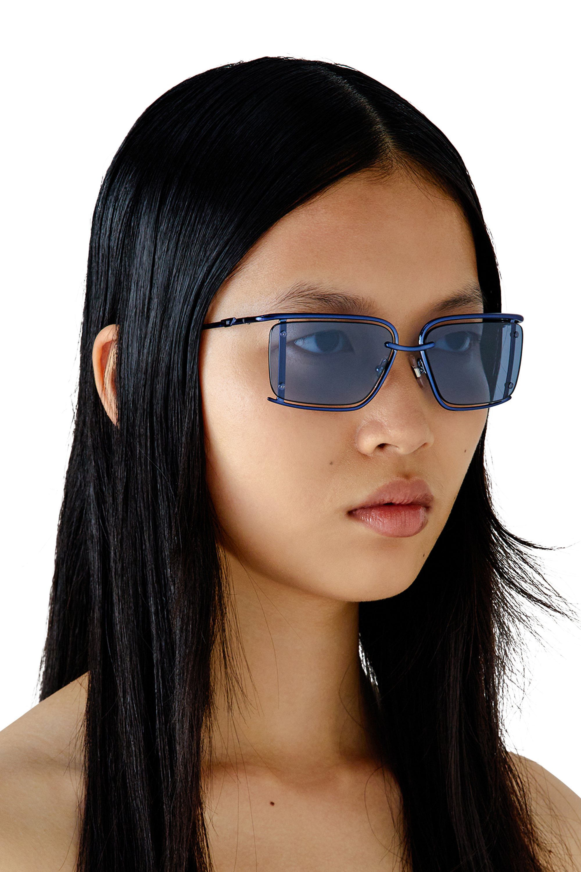 Diesel - 0DL1002, Unisex's Rectangle sunglasses in Blue - 6