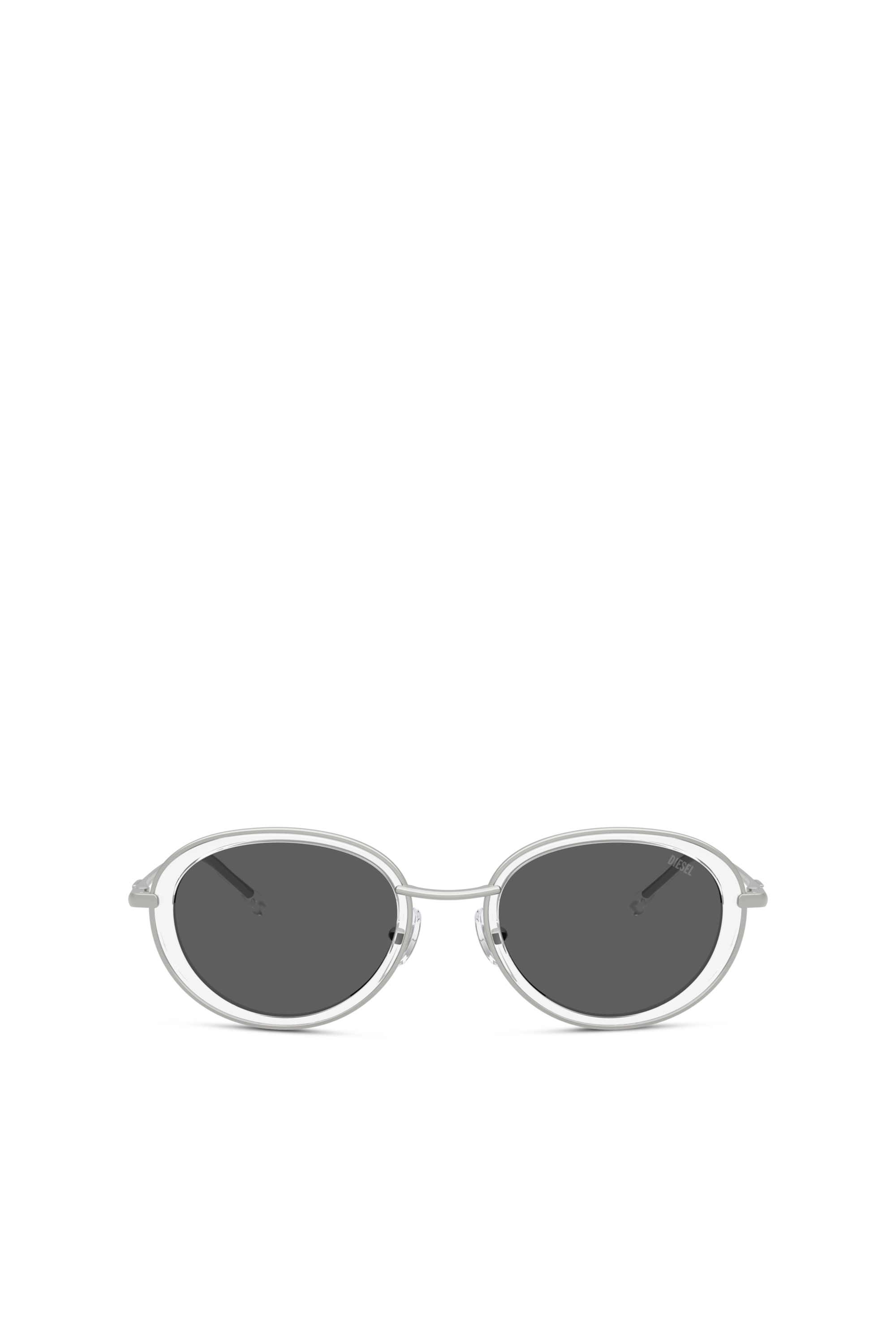 Diesel - 0DL1018, Lunettes de soleil ovales Mixte in Blanc - 2