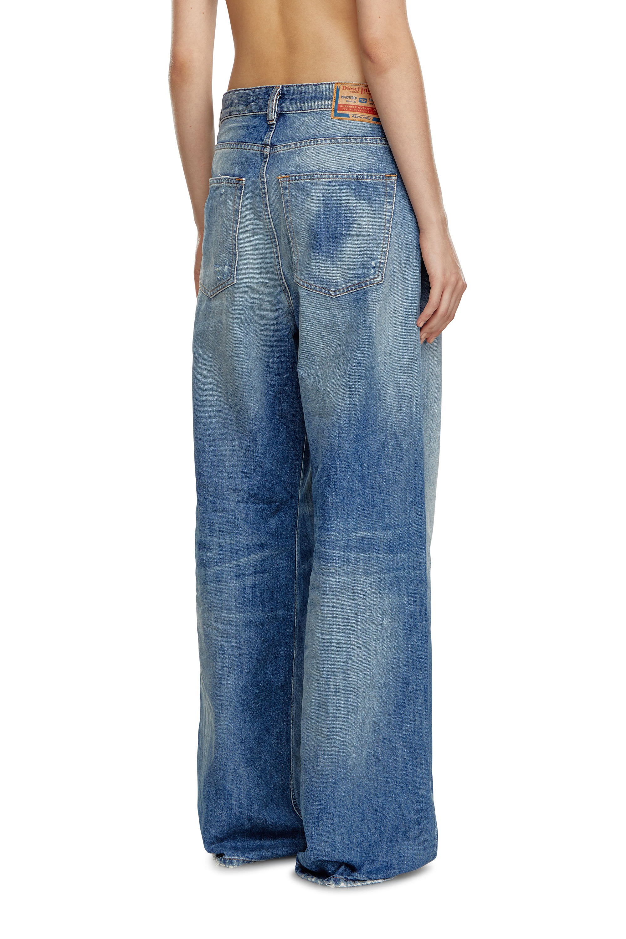 Diesel - Femme Straight Jeans 1996 D-Sire 09J86, Bleu moyen - Image 2