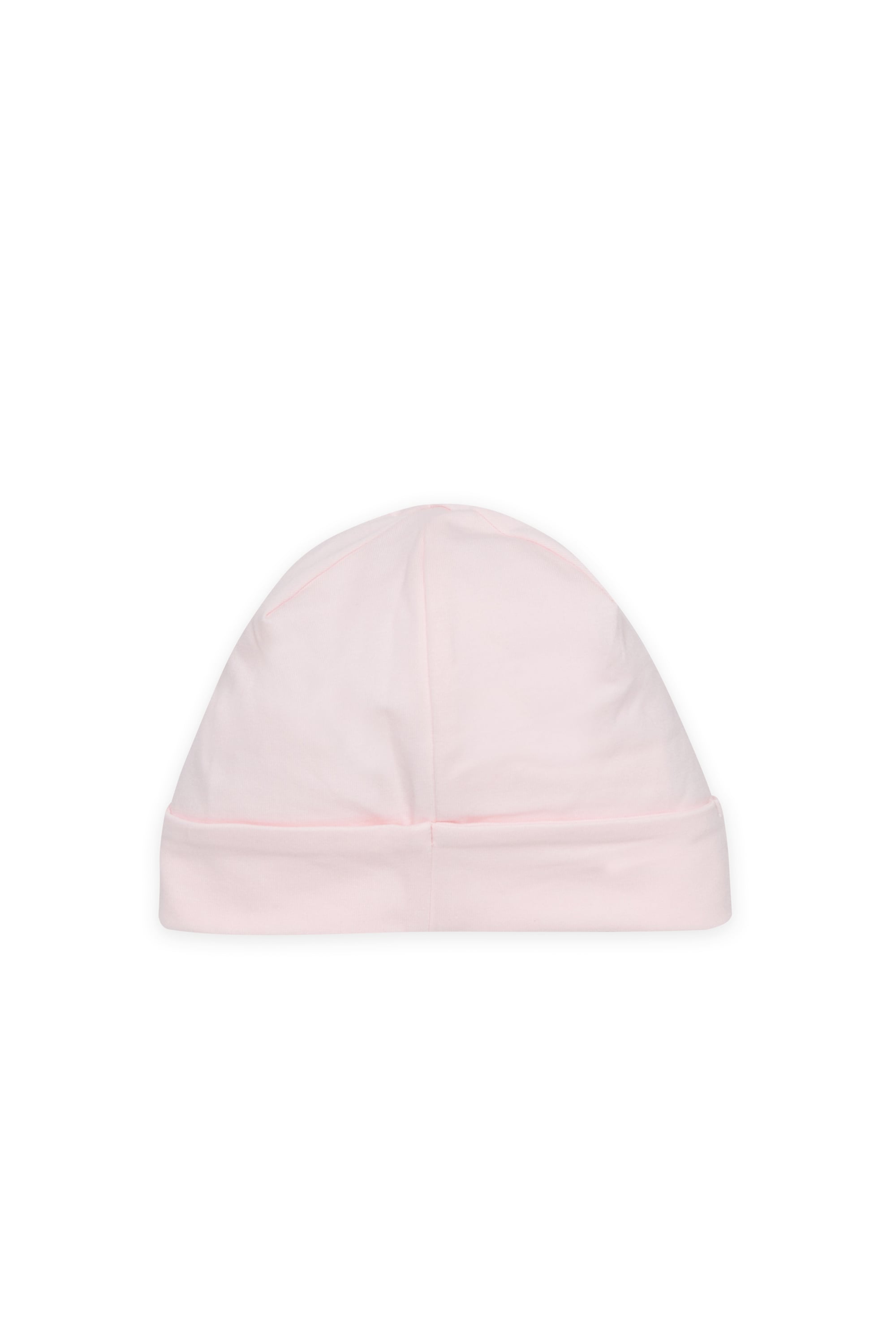 Diesel - FUBBY-NB, Bonnet nouveau-n&eacute; avec logo doodle imprim&eacute; Mixte in Rose - 2