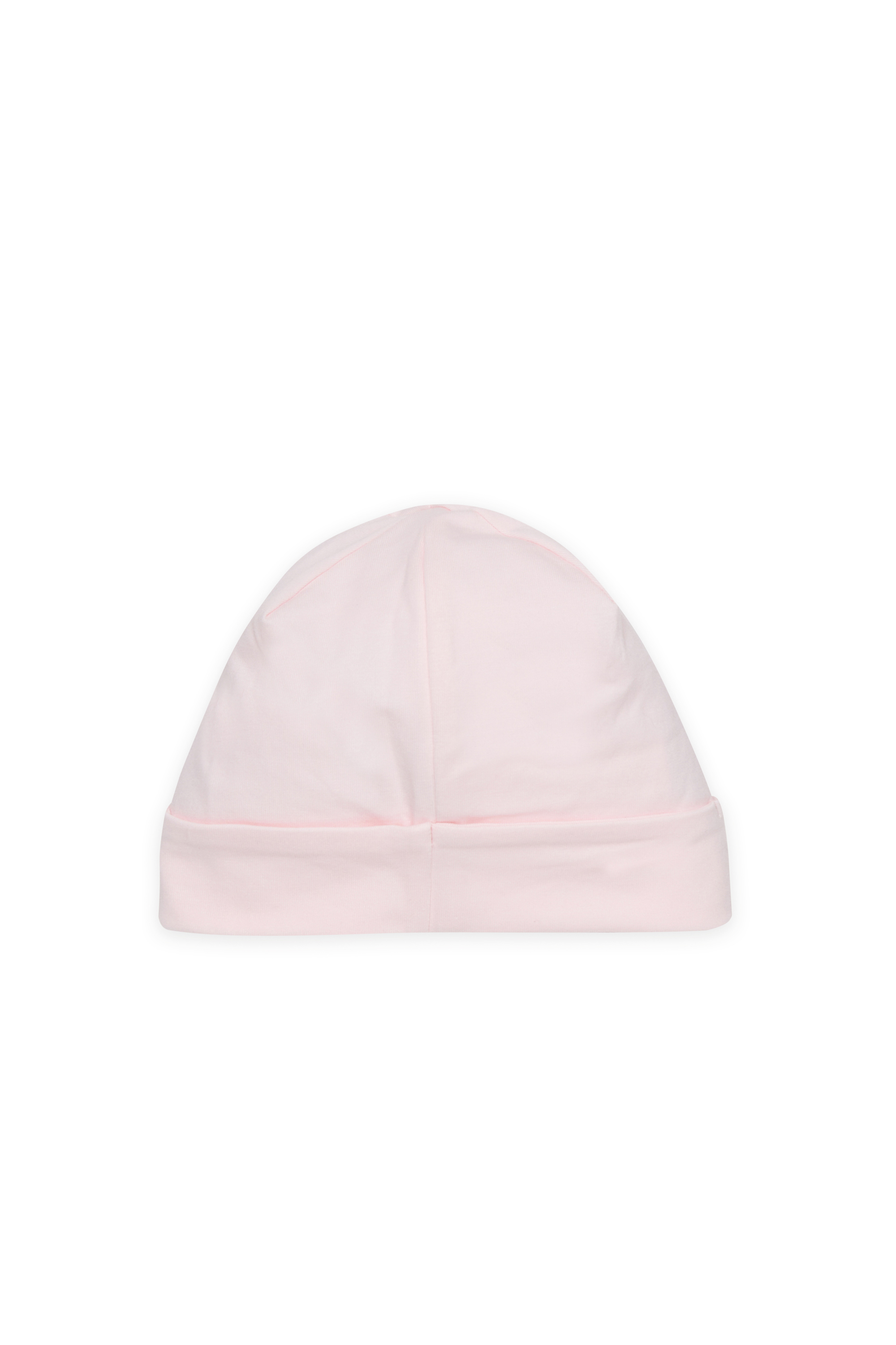 Diesel - FUBBY-NB, Bonnet nouveau-n&eacute; avec logo doodle imprim&eacute; Mixte in Rose - 2