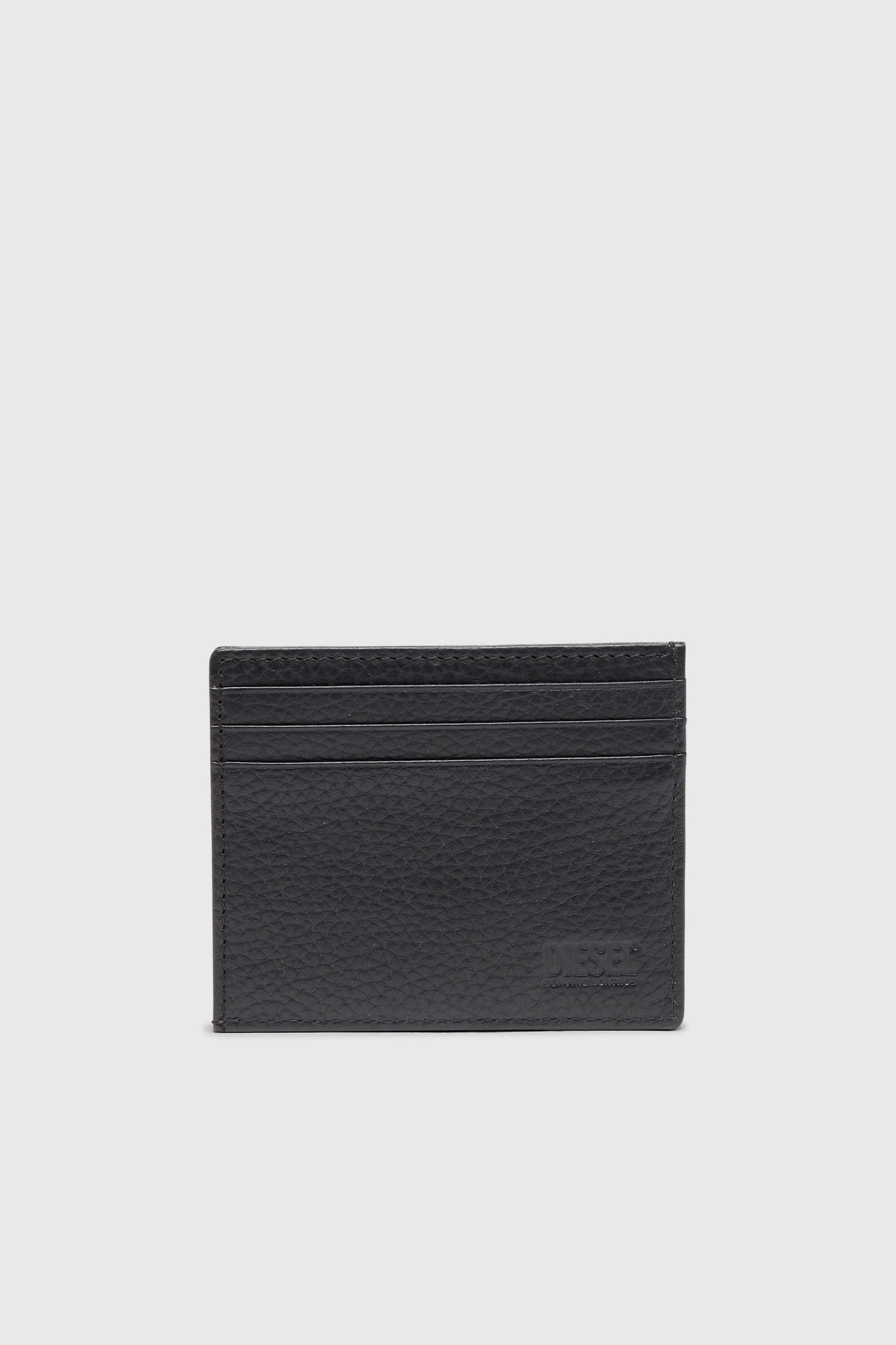 Diesel - CARD CASE, Porte-cartes en cuir grain&eacute; Homme in Noir - 2