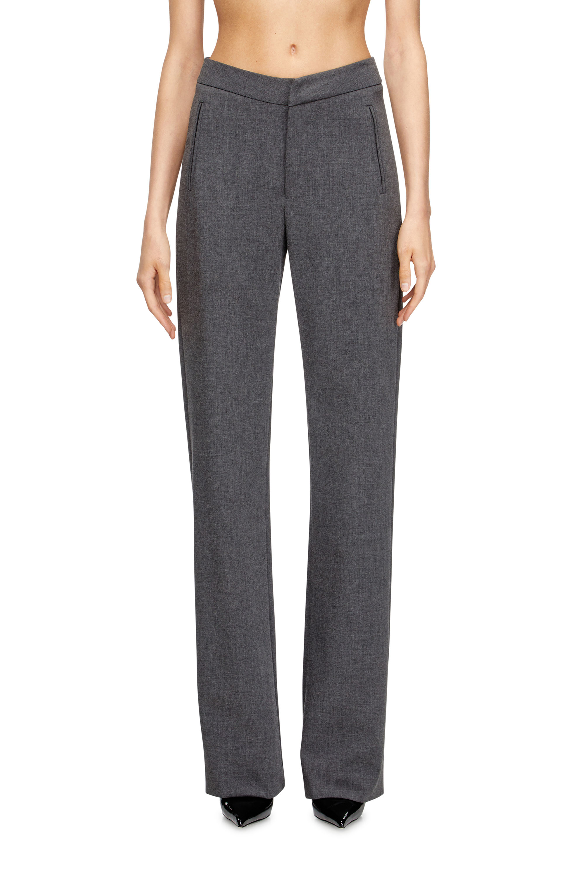 Diesel - P-ROMISE-S1, Pantalon tailleur taille haute Femme in ToBeDefined - 1