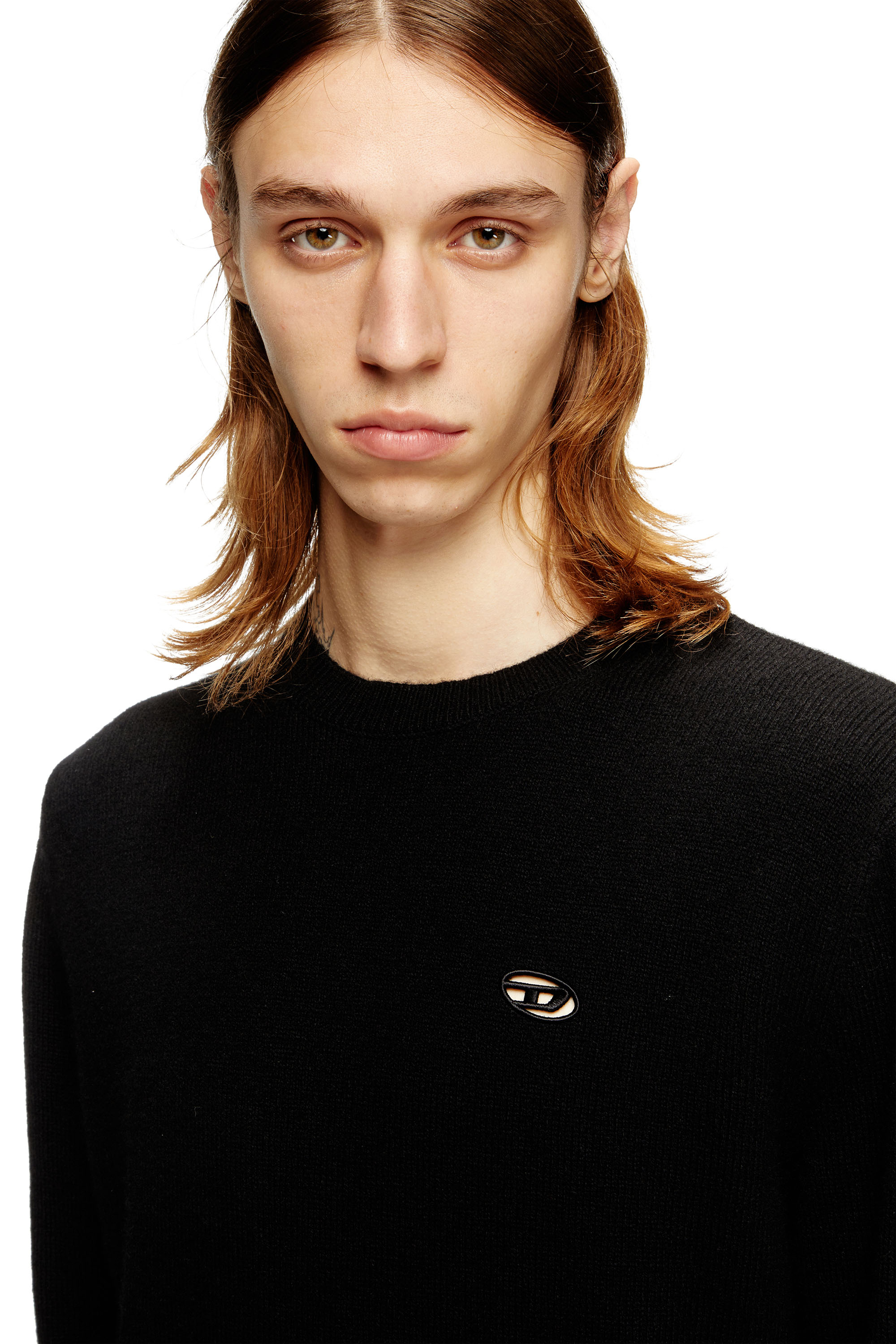 Diesel - K-ARGOL, Pull en laine et cachemire Homme in Noir - 5