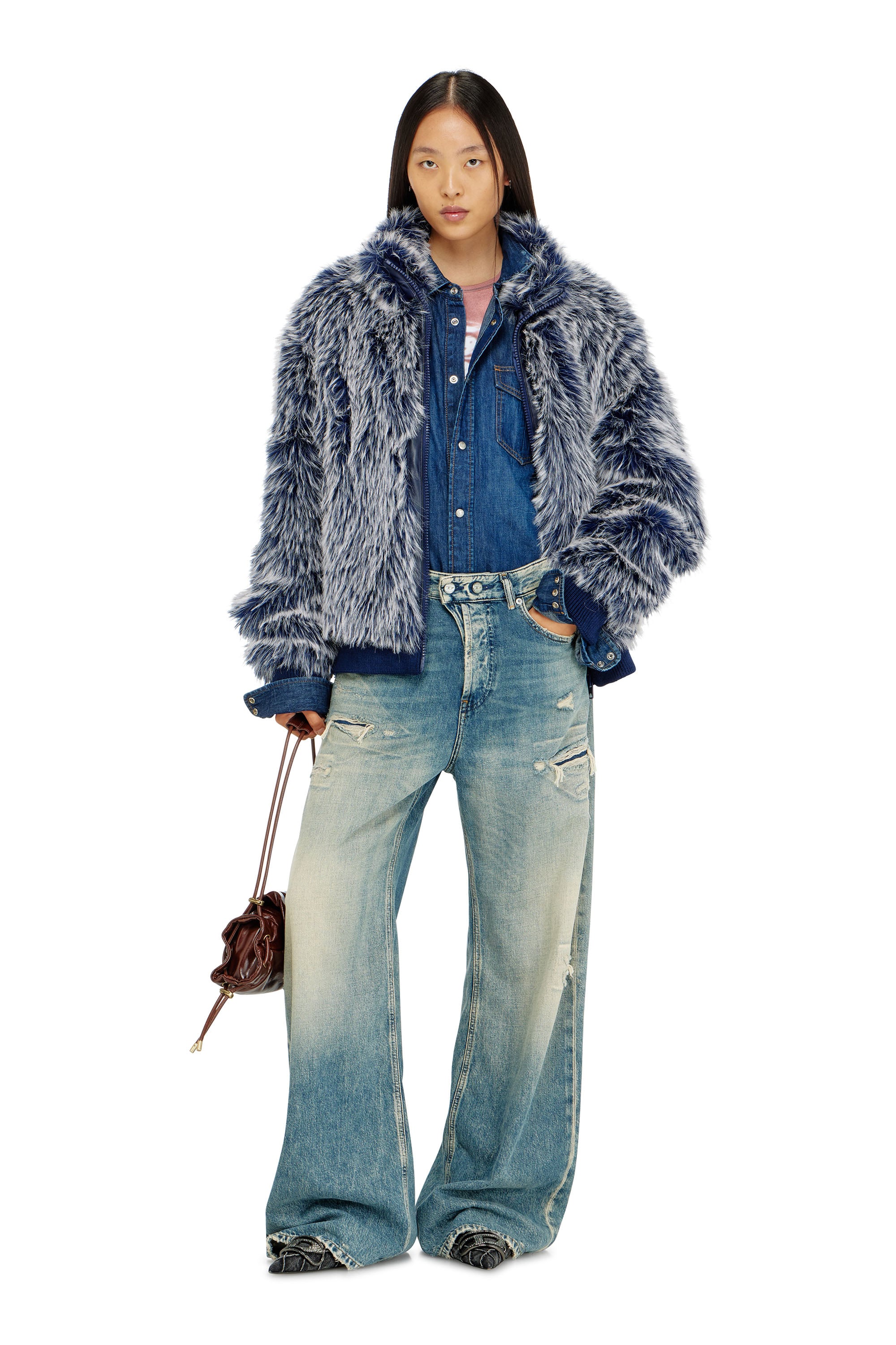 Diesel - Relaxed Jeans 1996 D-Sire 09P62 Femme, Bleu moyen - Image 1