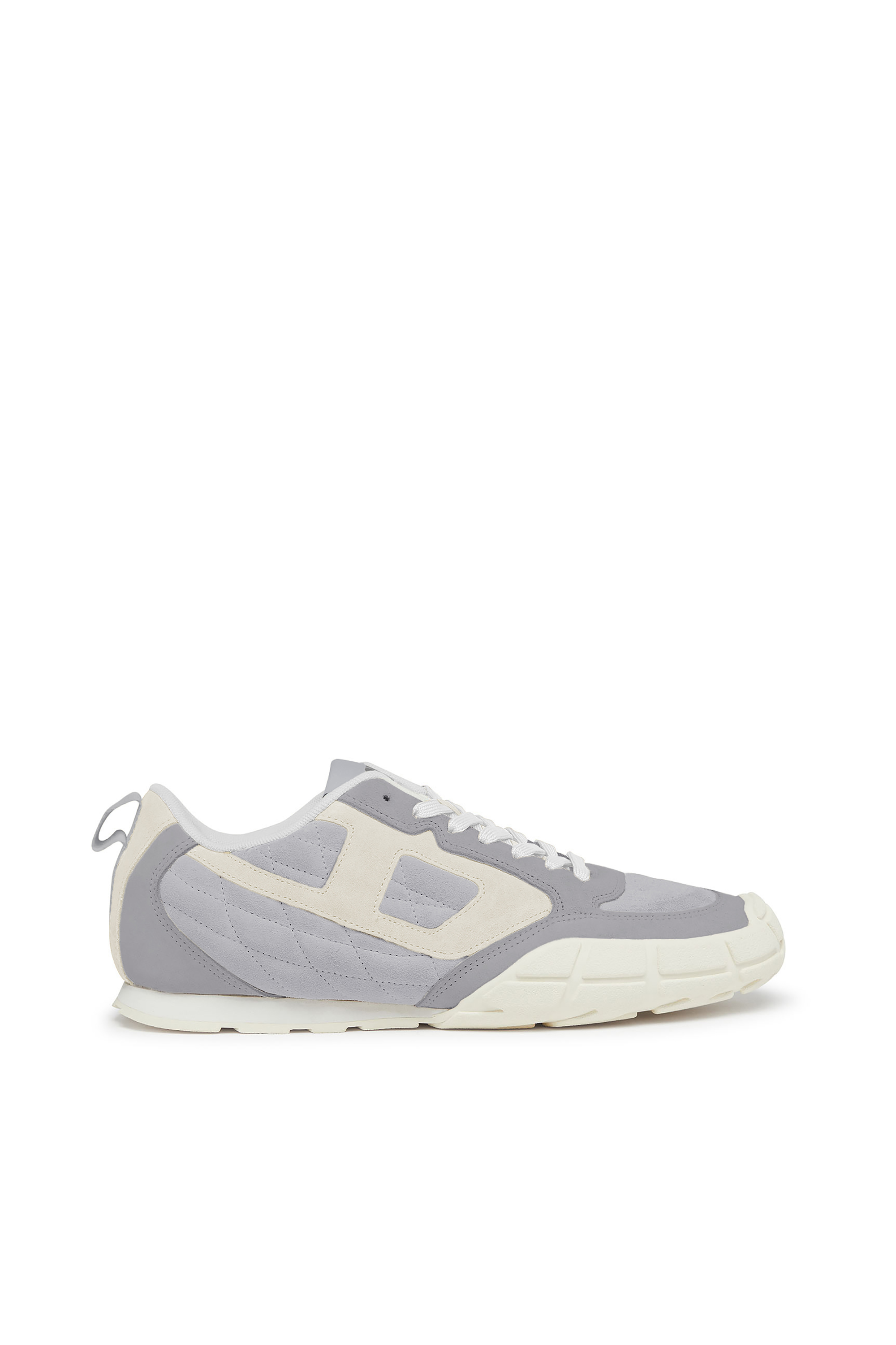 Diesel - S-PAGODHA LOW, S-Pagodha-Baskets en daim matelassées Homme in Gris - 1