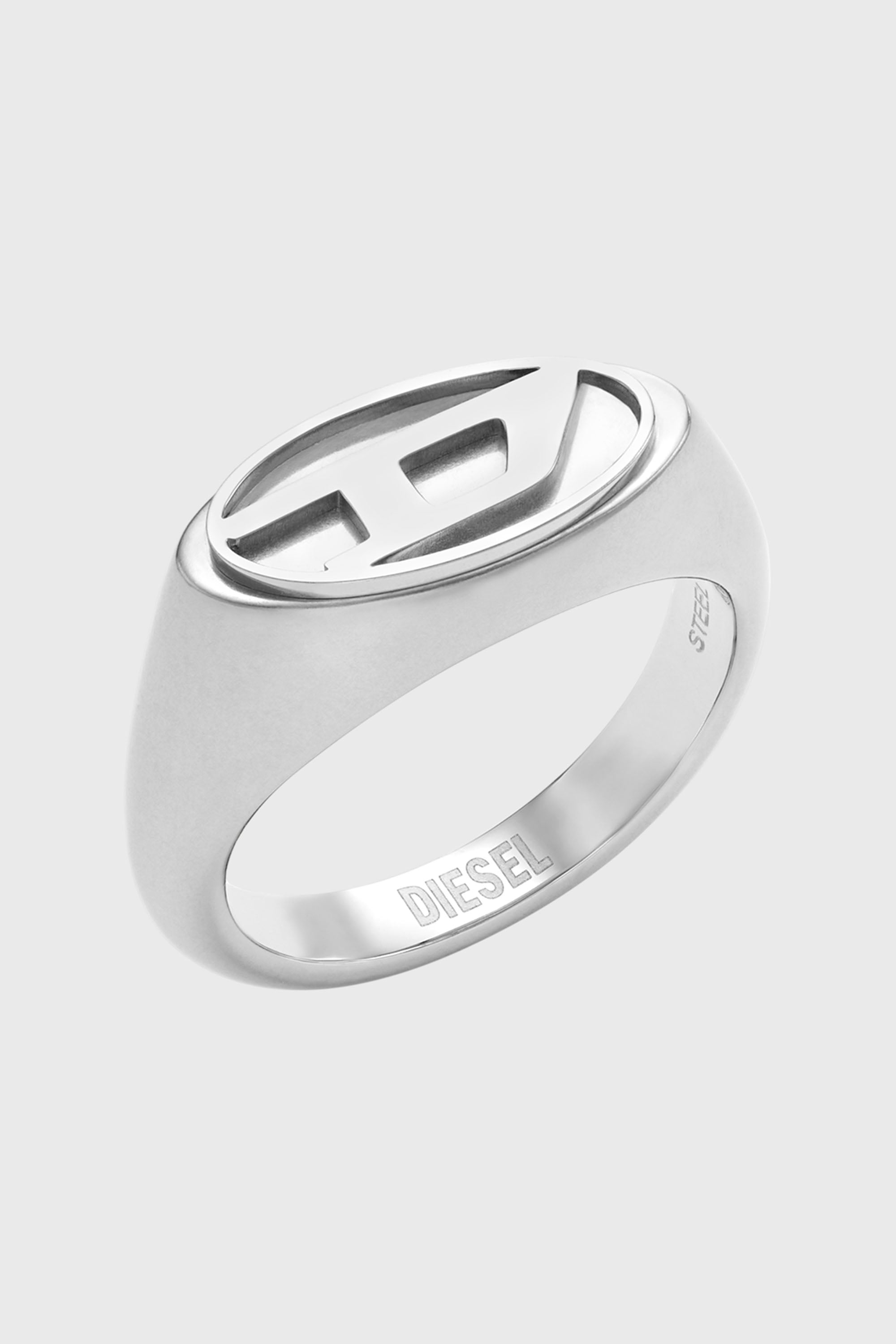 Diesel - DX1475, Bague en acier inoxydable Mixte in Gris argent&eacute; - 1