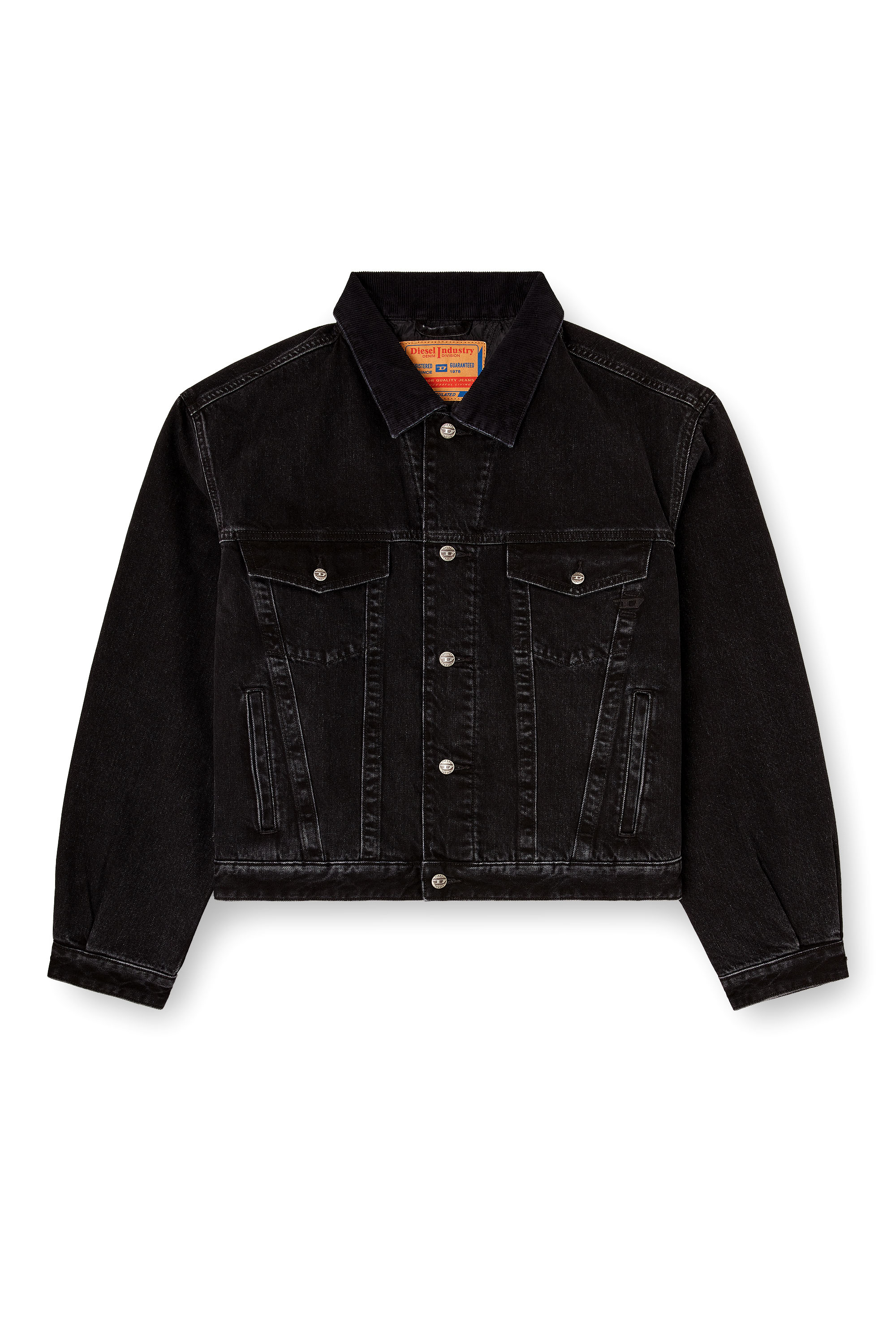 Diesel - D-RANGER-T, Veste rembourrée de camionneur en denim Mixte in ToBeDefined - 3
