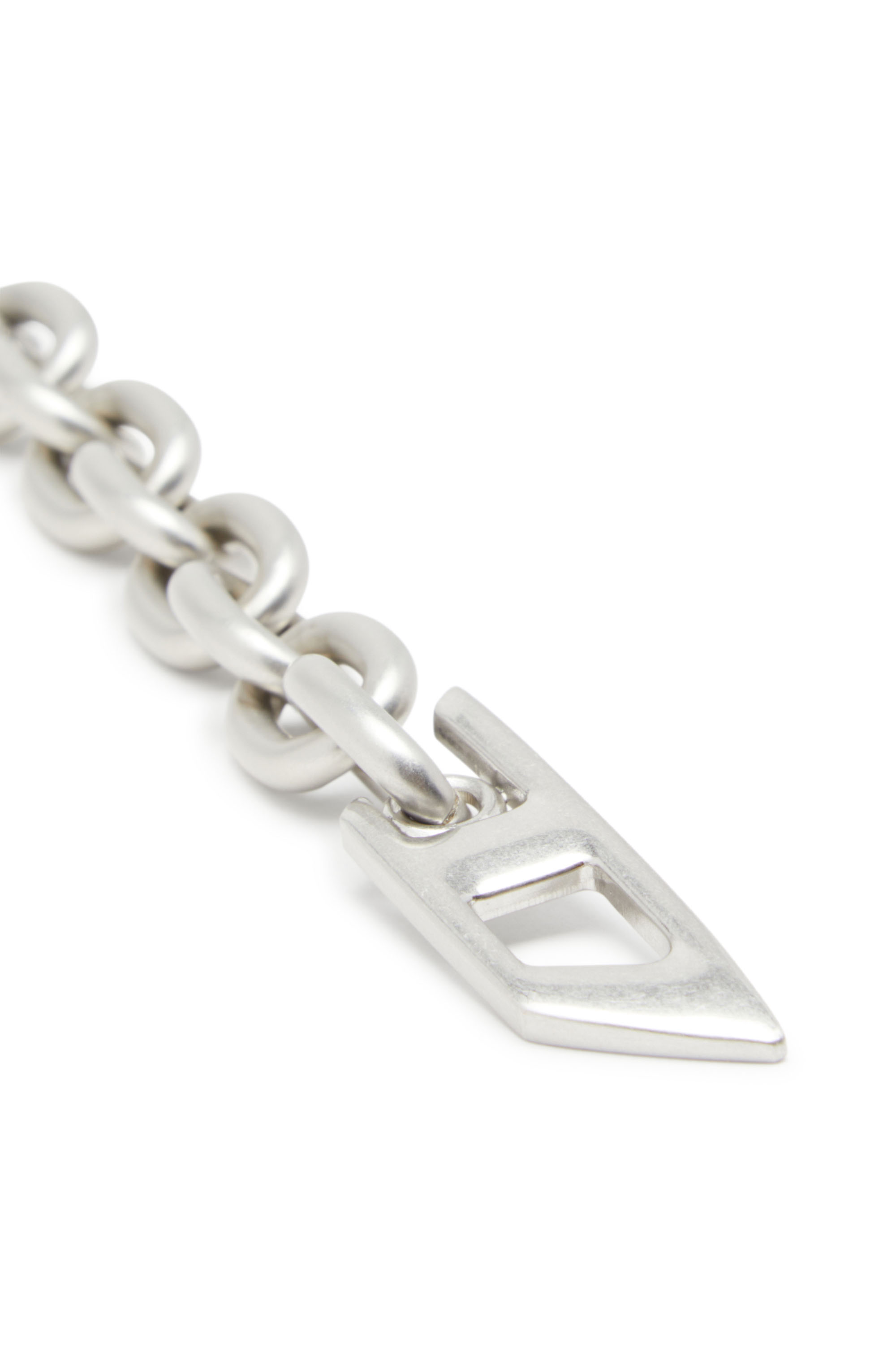 Diesel - B-CHARM CHAIN, Ceinture chaîne avec breloque en cristal Femme in Gris argenté - 3