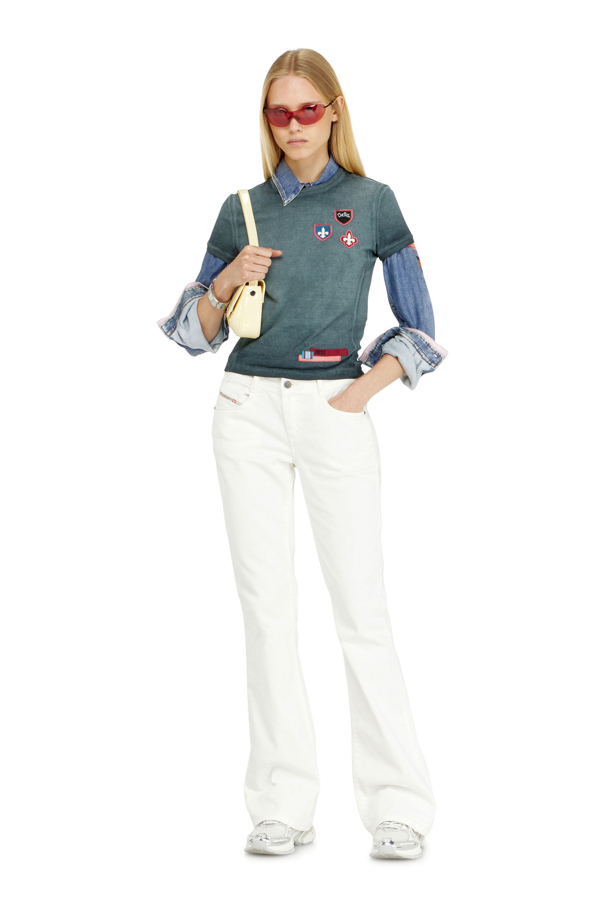 Diesel - Bootcut Jeans 1969 D-Ebbey 09D63 Femme, Blanc - Image 1