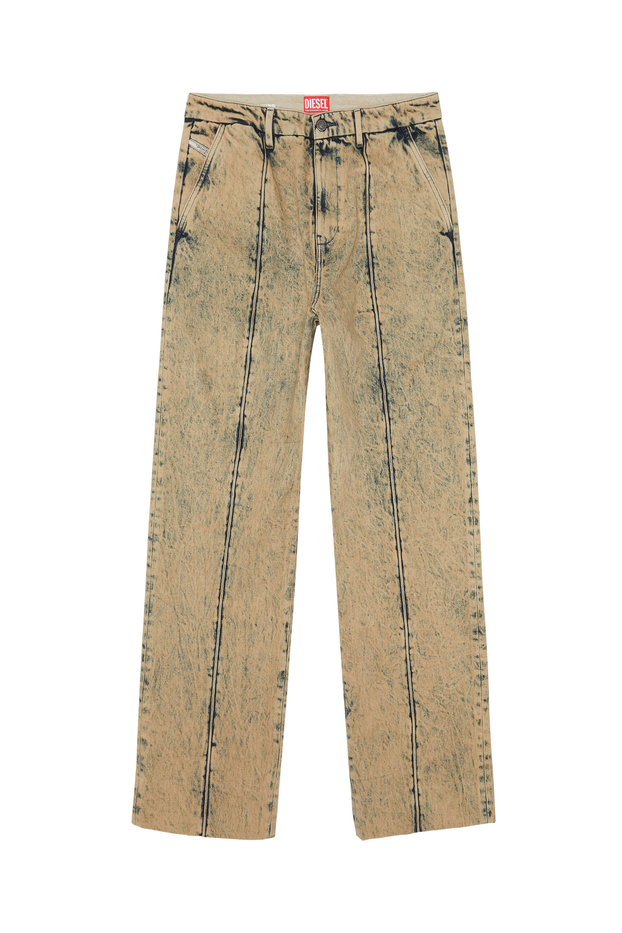 Diesel - D-Chino-Work 0EIAN Straight Jeans, Beige - Image 6