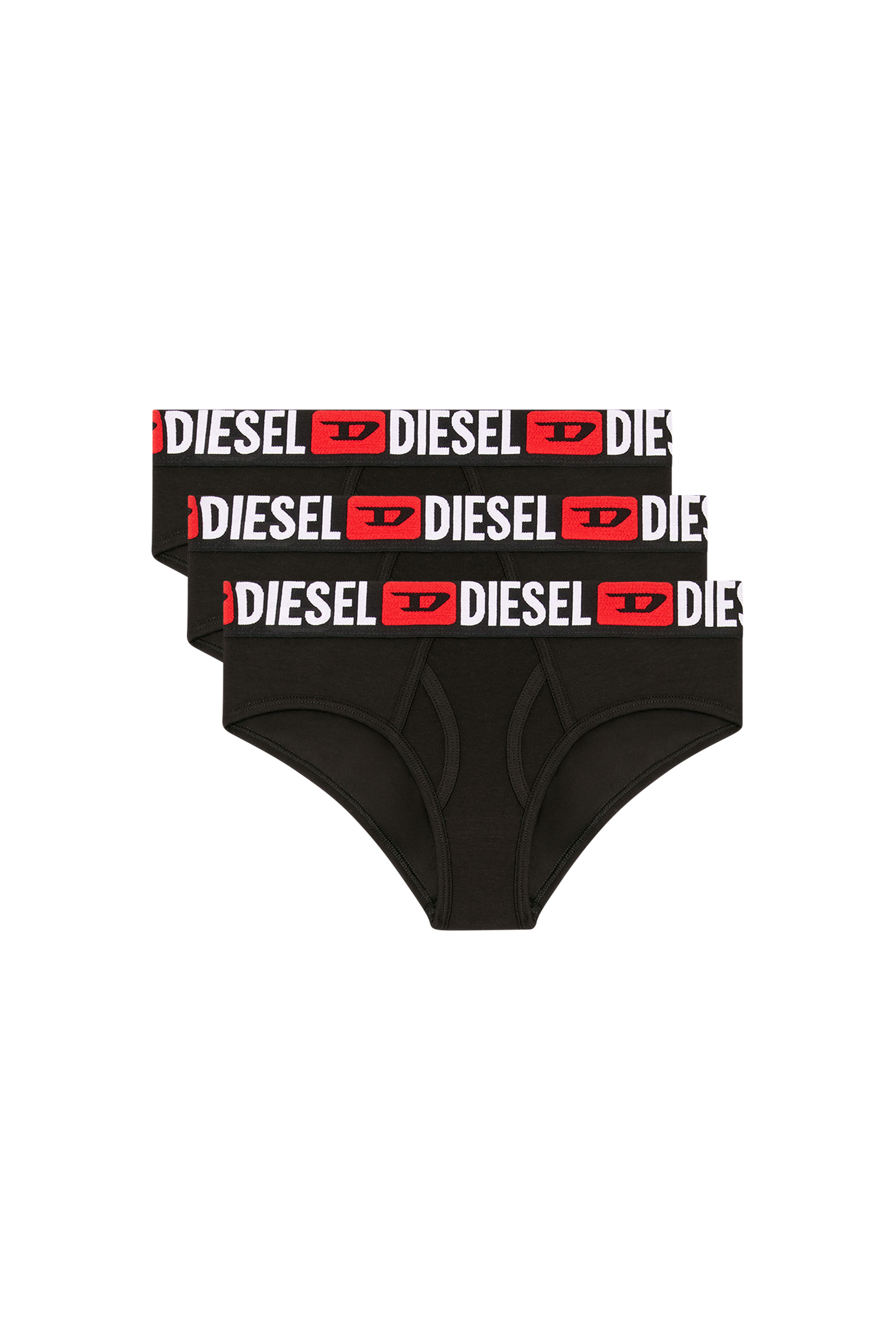 Diesel - OXY-D-CORE-3PACK, Lot de trois culottes avec maxi logo à la taille Femme in Noir - 2