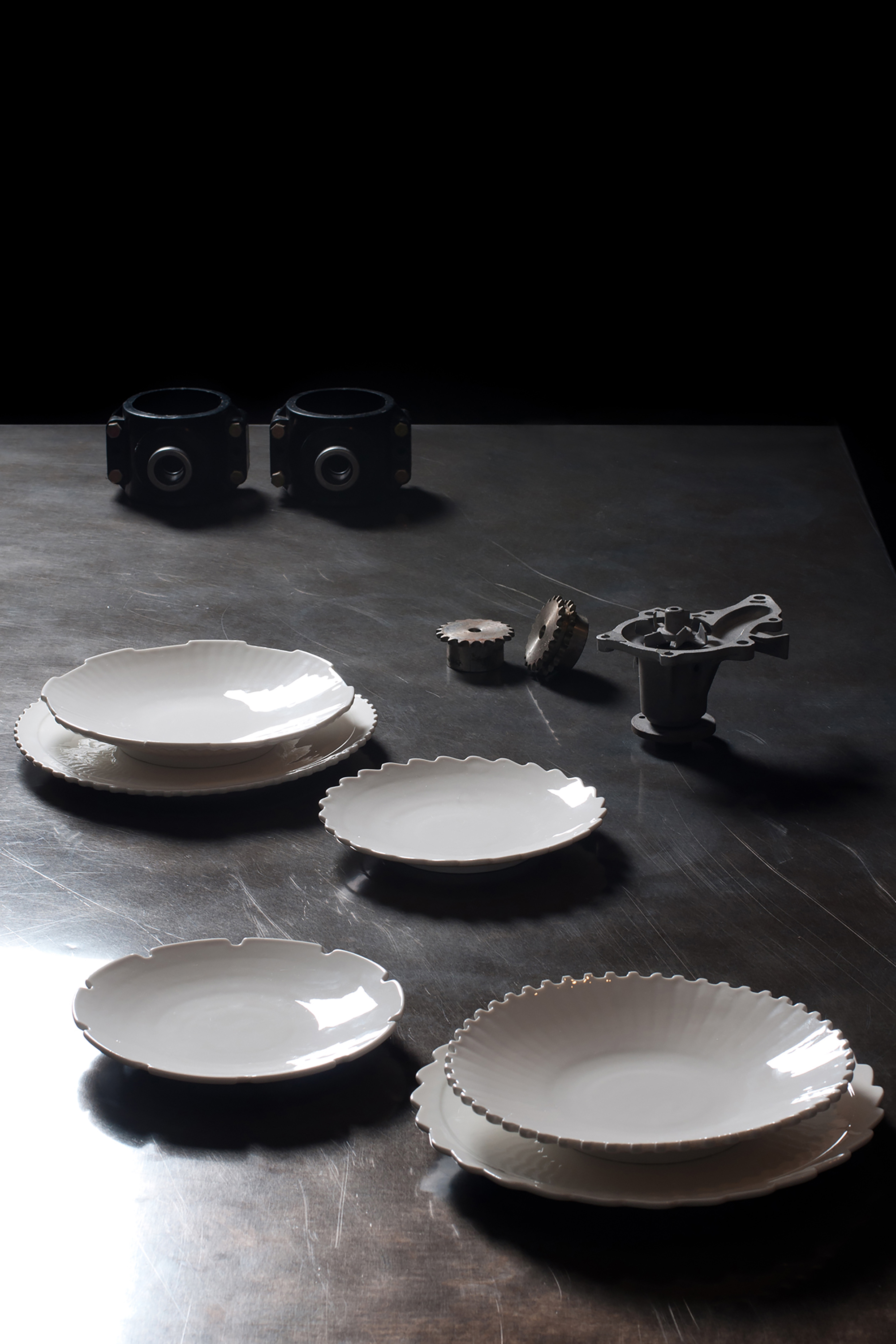 Diesel - 10993 MACHINE COLLEC, Assiette plates en porcelaine Mixte in Blanc - 3