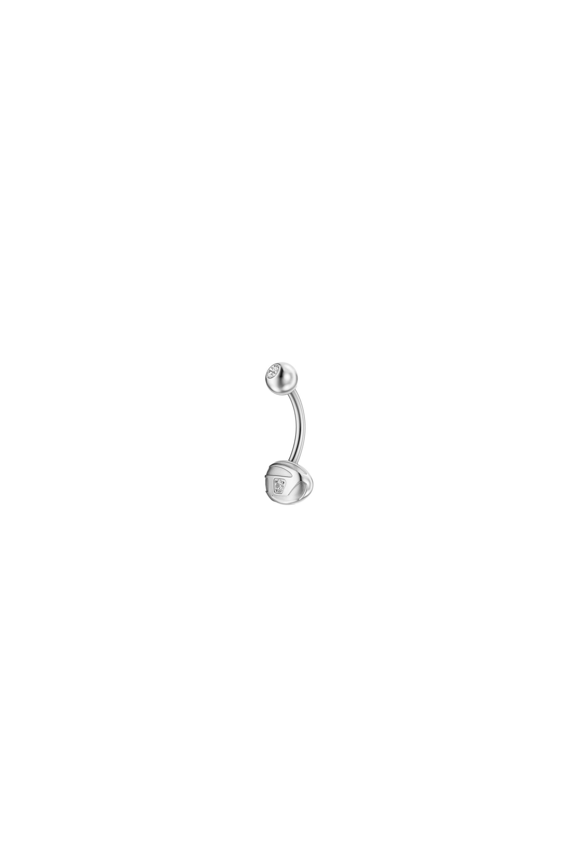 Diesel - DX1698040 JEWELLERY, Bijou de nombril en acier inoxydable Mixte in Gris argent&eacute; - 2