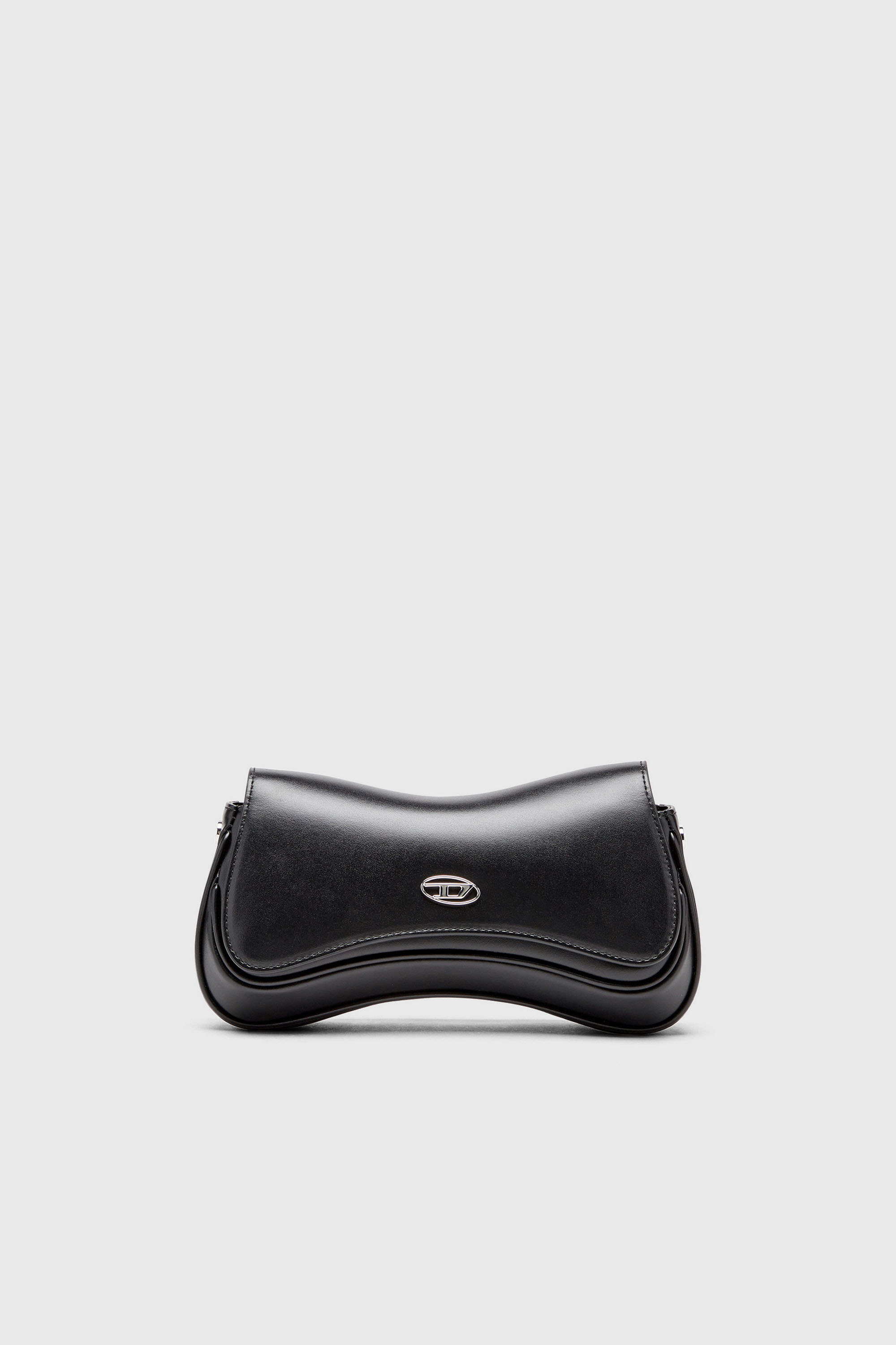 Diesel - PLAY CLUTCH, Play-Sac &agrave; bandouli&egrave;re en cuir semi-brillant Femme in Noir - 2