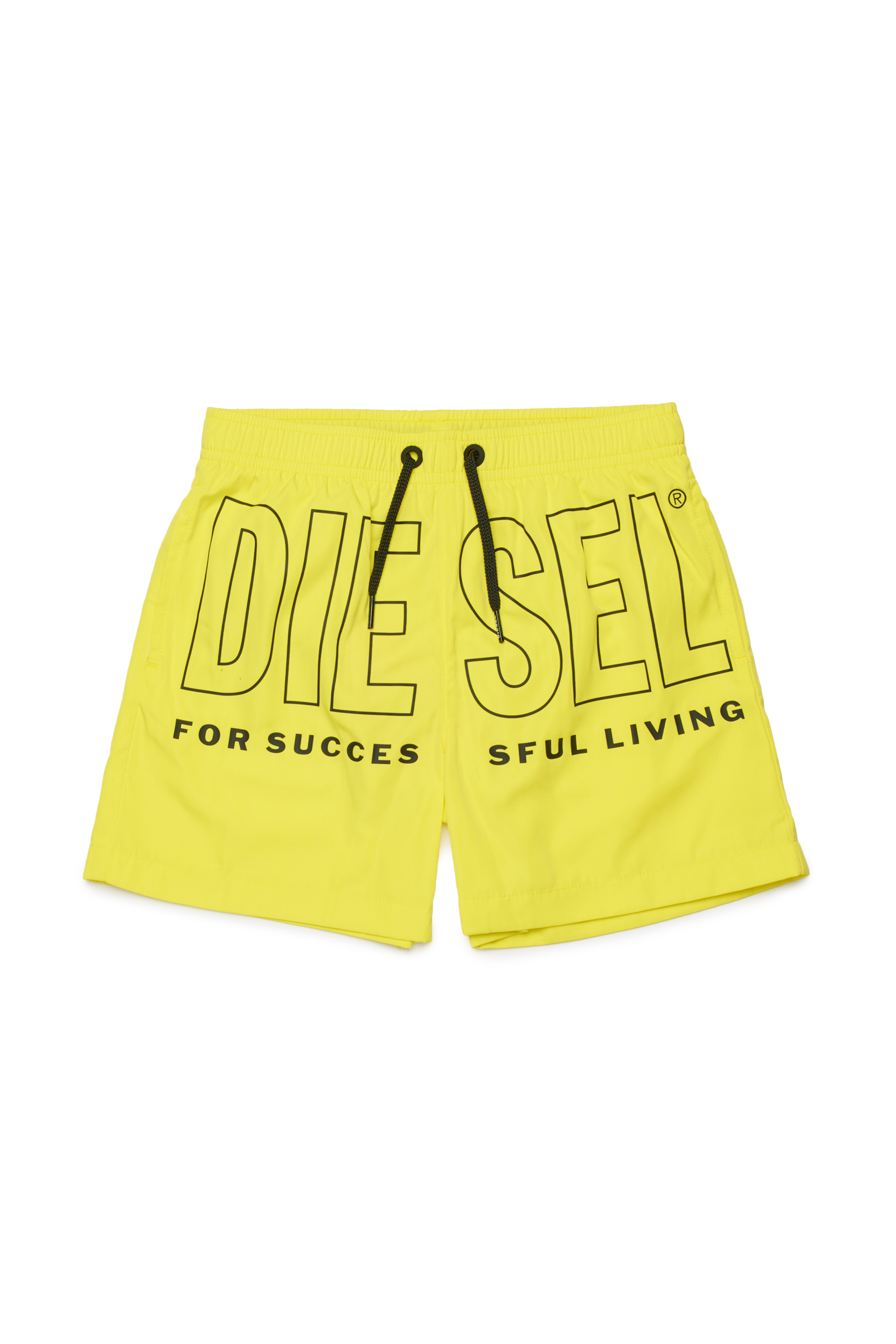 Diesel - MIDIT, Short de bain avec maxi logo Homme in Jaune - 1