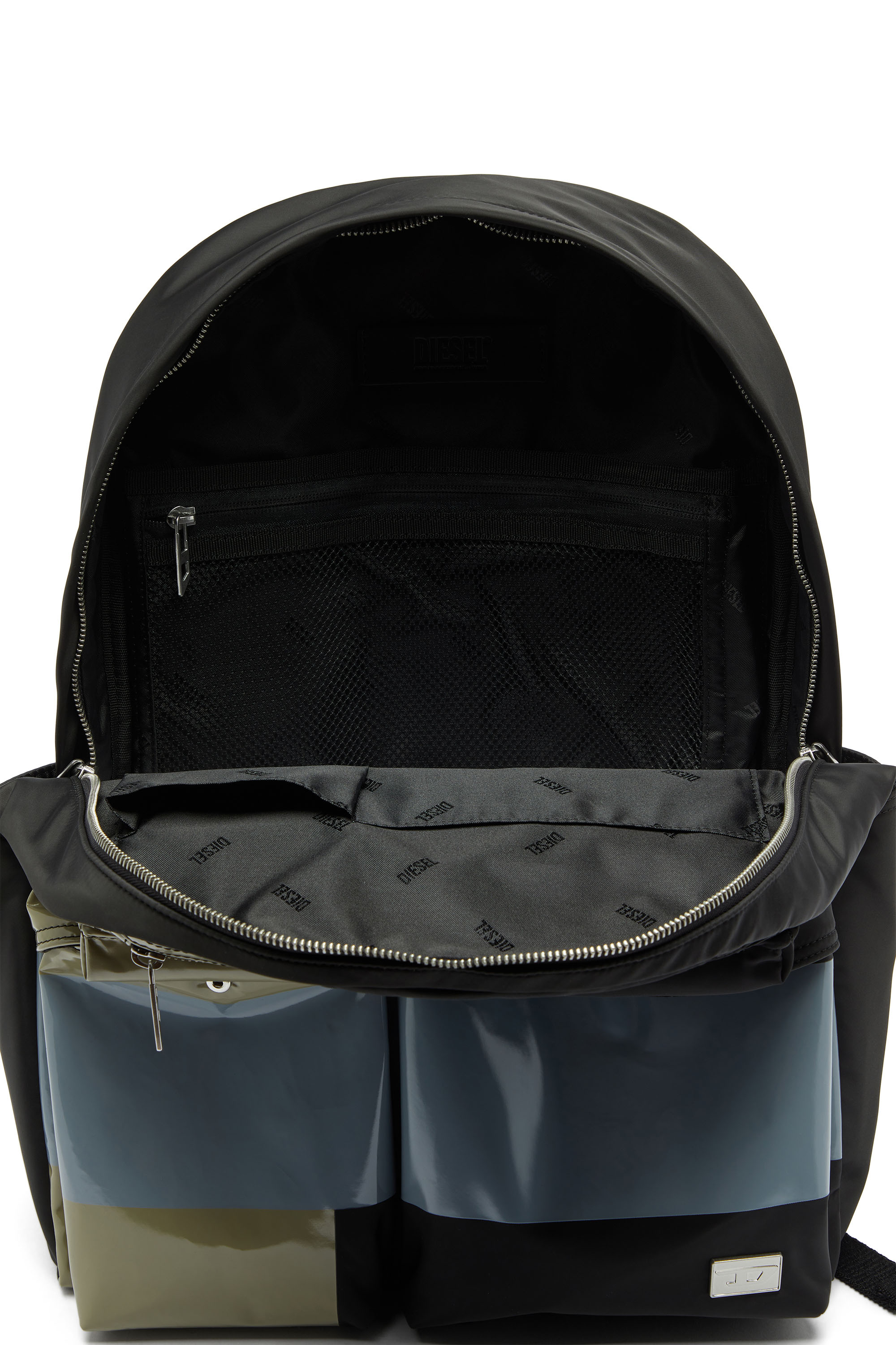 Diesel - MULTI-PKTS BACKPACK X, Multi-Pkts - Sac &agrave; blocs de couleur avec multiples poches Mixte in Polychrome - 3