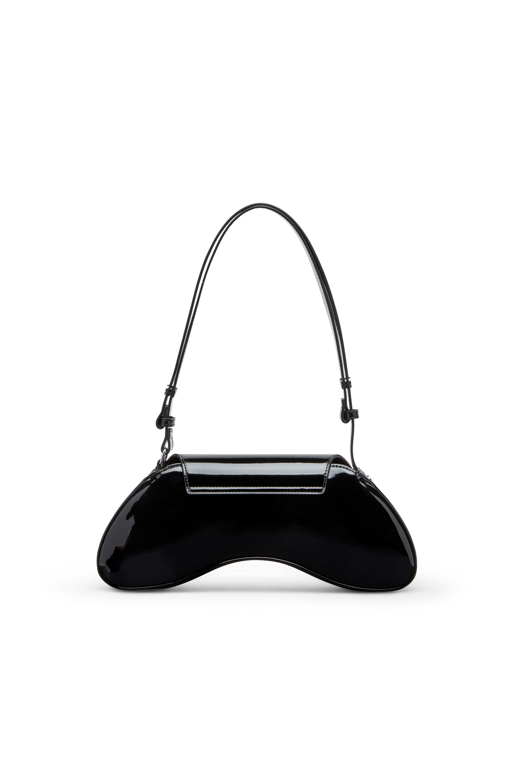 Diesel - PLAY CROSSBODY, Play-Sac &agrave; bandouli&egrave;re en PU brillant Femme in Noir - 3