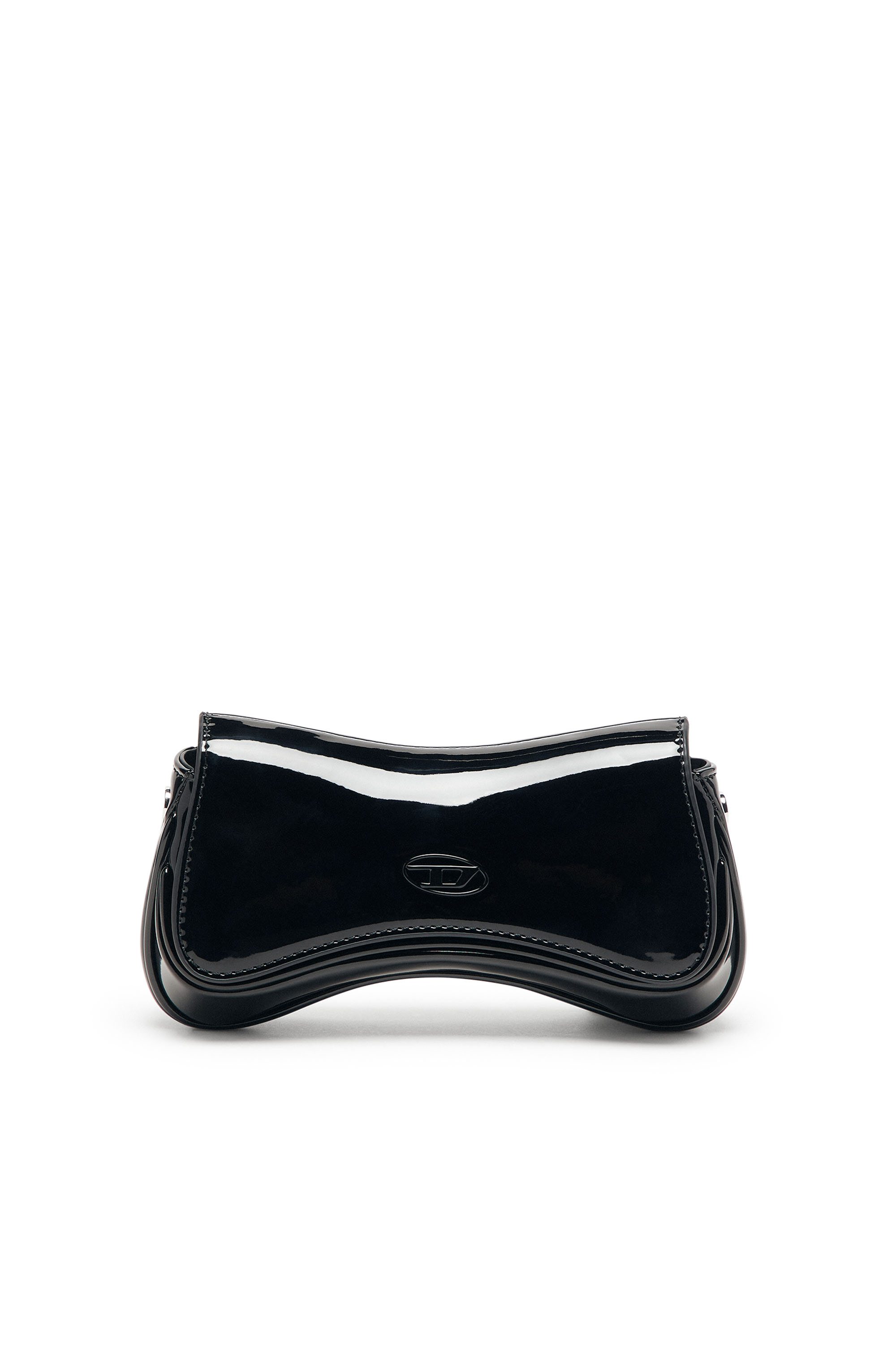 Diesel - PLAY CROSSBODY XS, Play-Petit sac bandoulière en PU brillant Femme in Noir - 1