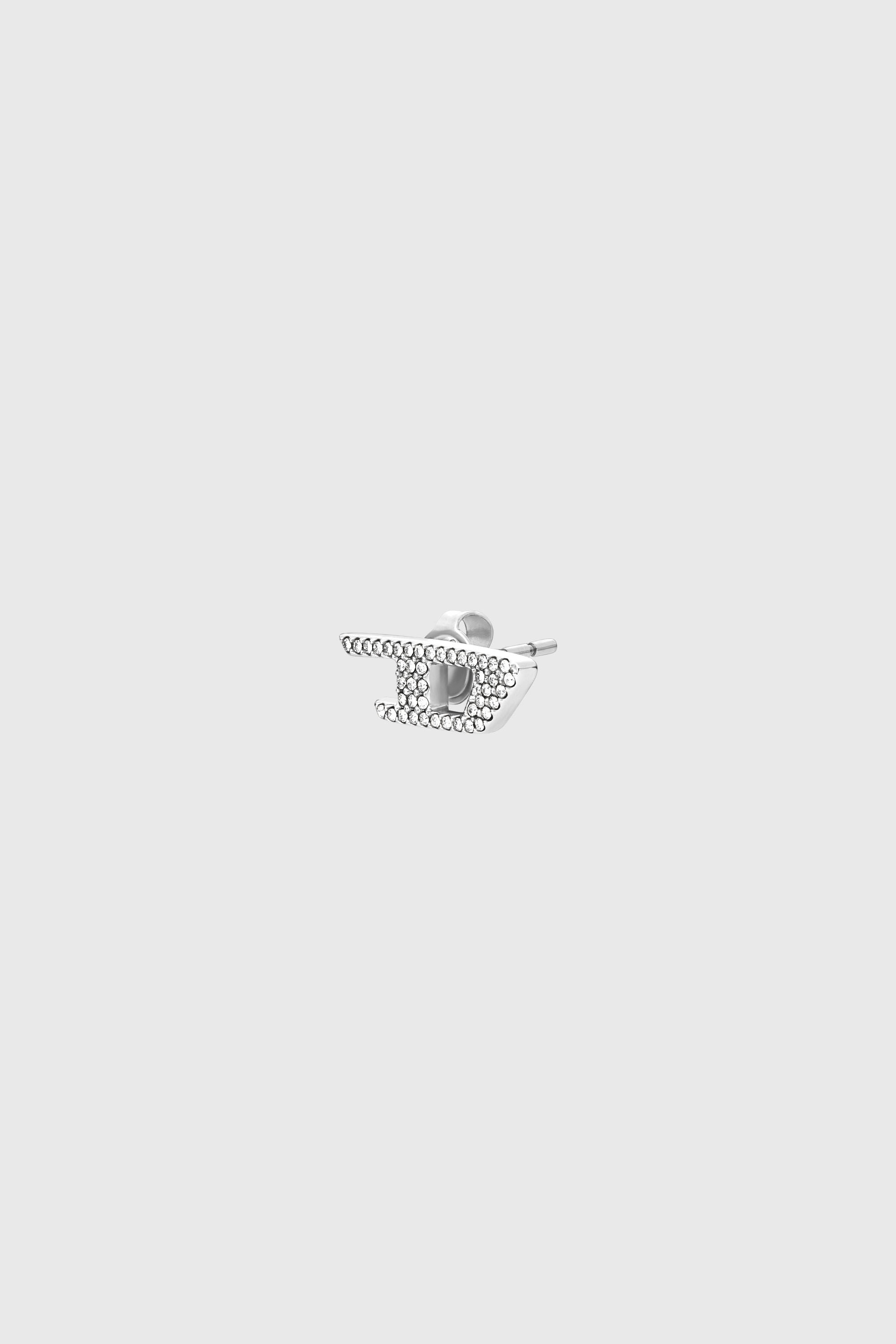 Diesel - DX1630040 JEWELLERY, Clou scintillant en acier inoxydable Mixte in Gris argent&eacute; - 1
