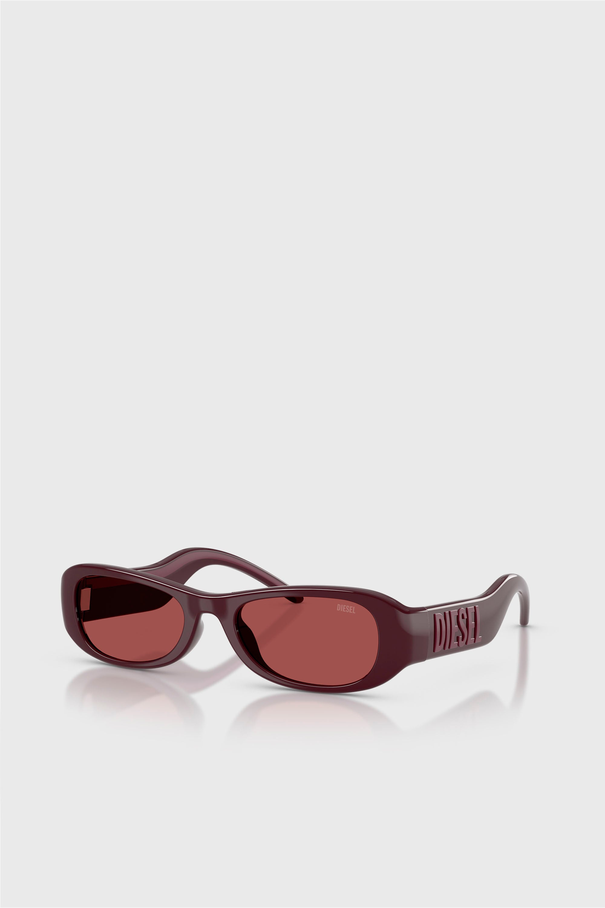 Diesel - 0DL3020U, Lunettes de soleil pillow Mixte in Rouge - 2