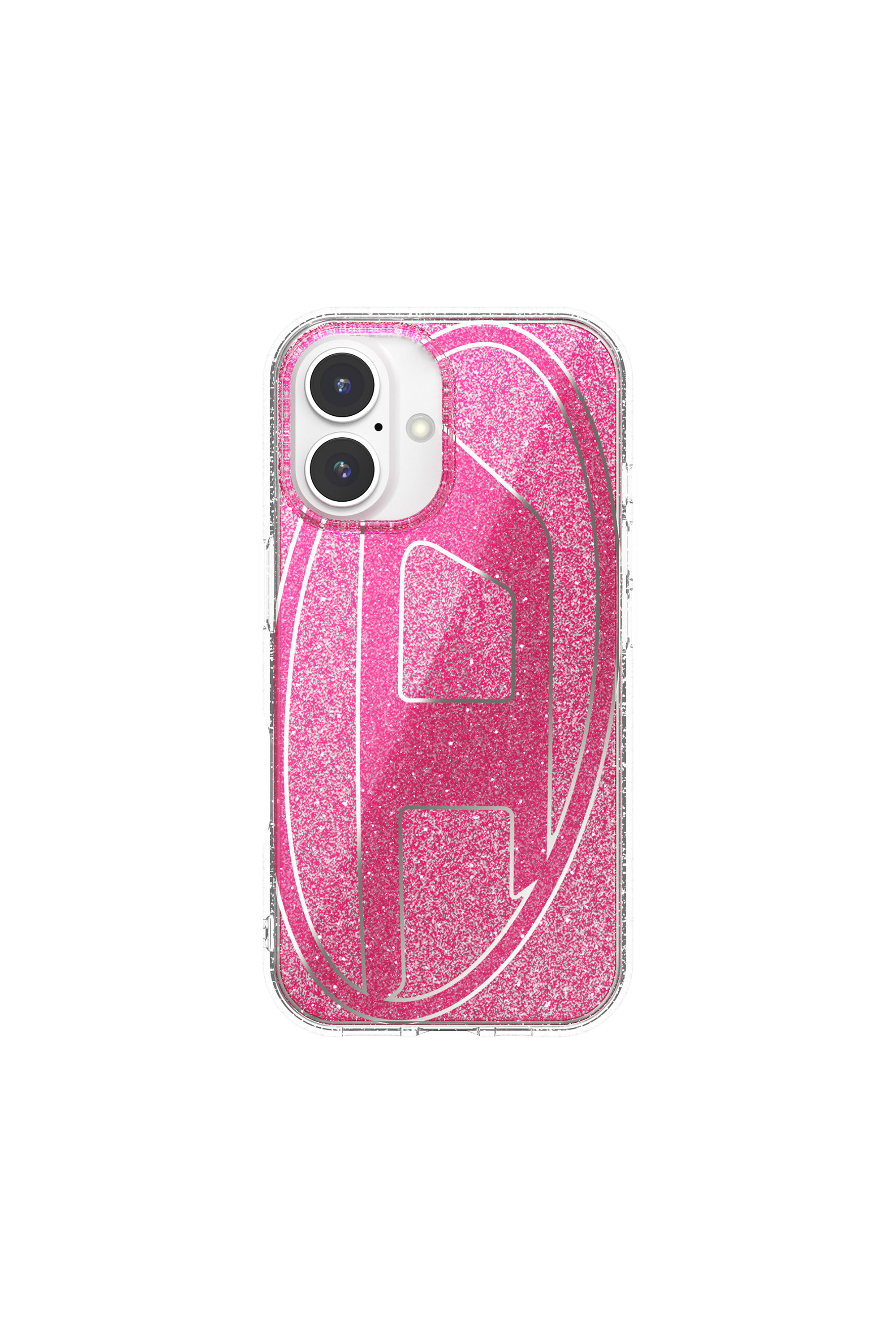 Diesel - 60155 AOP CASE, Coque pailletée pour l'iP 16 Mixte in Rose - 3